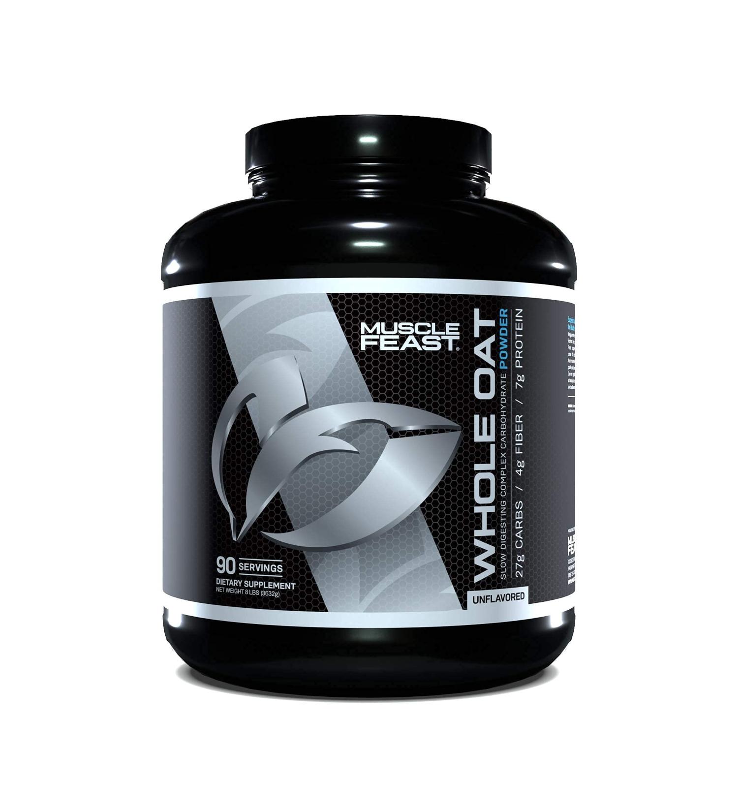 Mega Muscle Feast Whole Oat Powder 8lb - Pure and Natural Energy Boost - Buy Online on SooperMarket.com