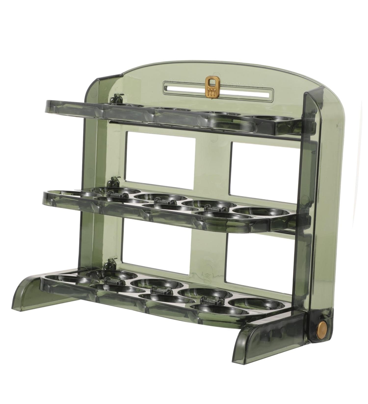 OSALADI Egg Carton Plastic Trays Dispenser Refrigerators Fridge Plastic Eggs Egg Tray Multifunction Roller As Shown2 25X20CM - Buy Online on SooperMarket.com