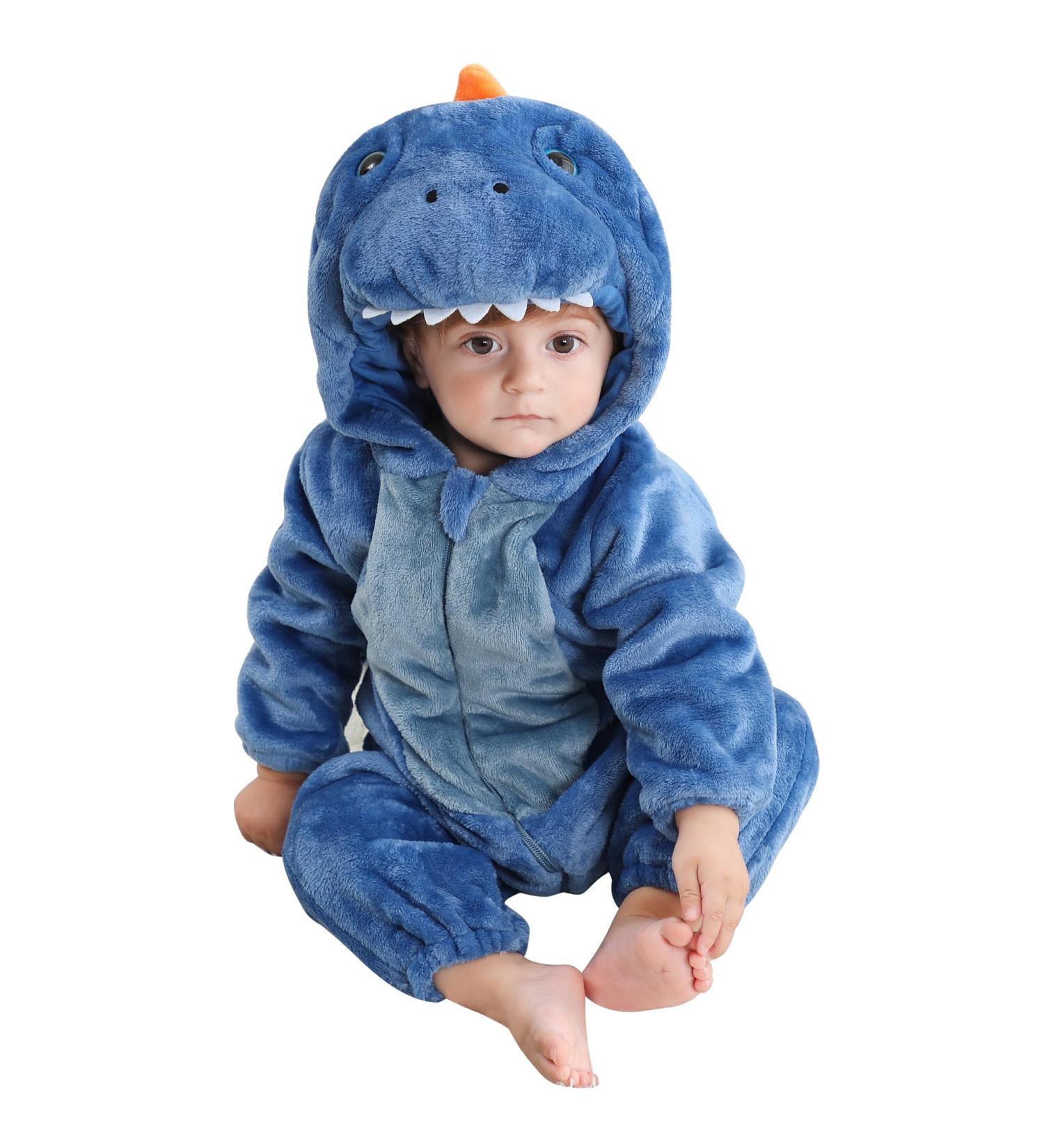 COOKY.D Winter Hooded Romper Jumpsuit - Unisex, Blue (6-12 Months) - Buy Online on SooperMarket.com