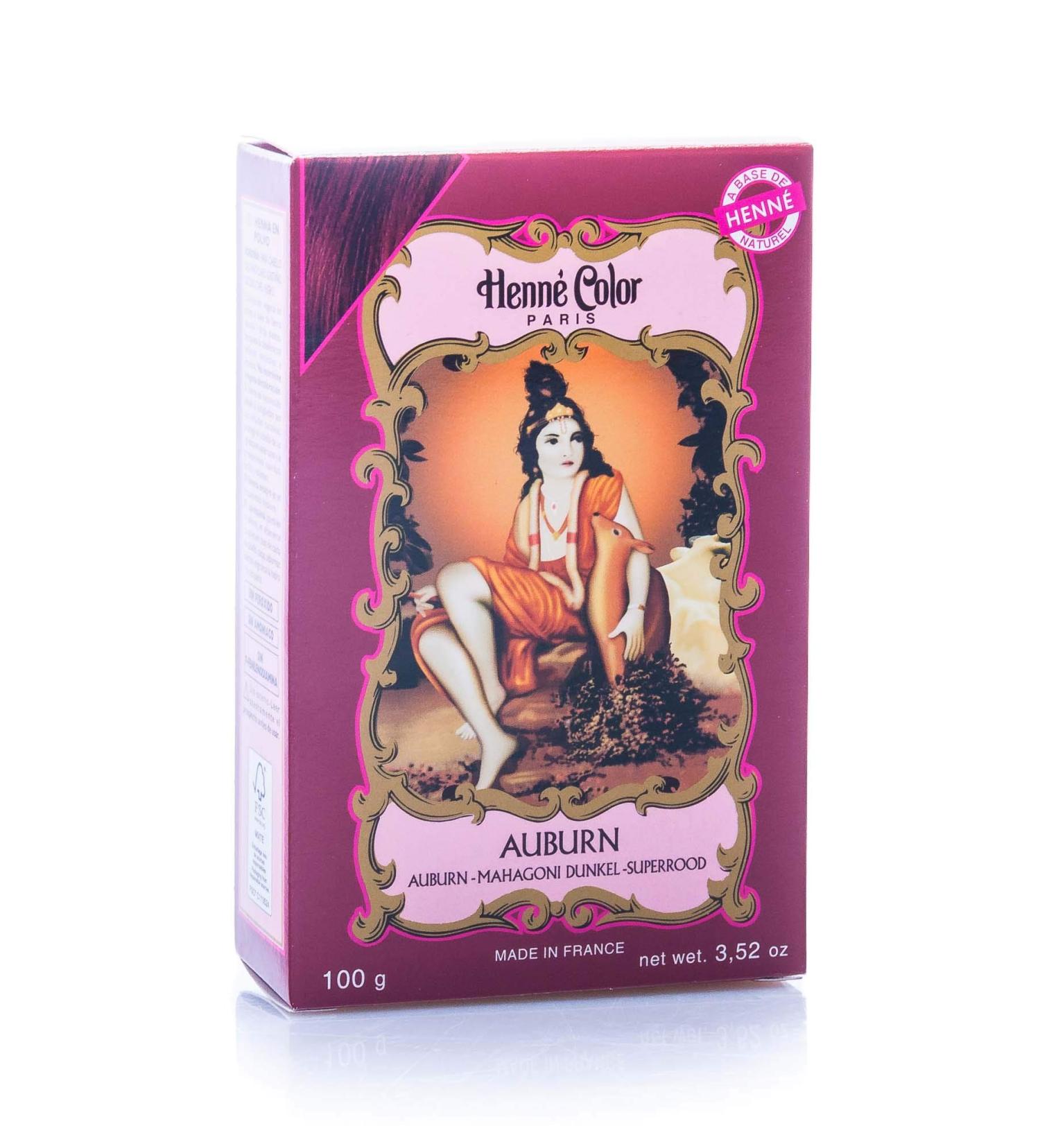 Auburn Henne Natural Henna Hair Dye Powder 100g - Black/Brown - Pack of 1 - Buy Online on SooperMarket.com