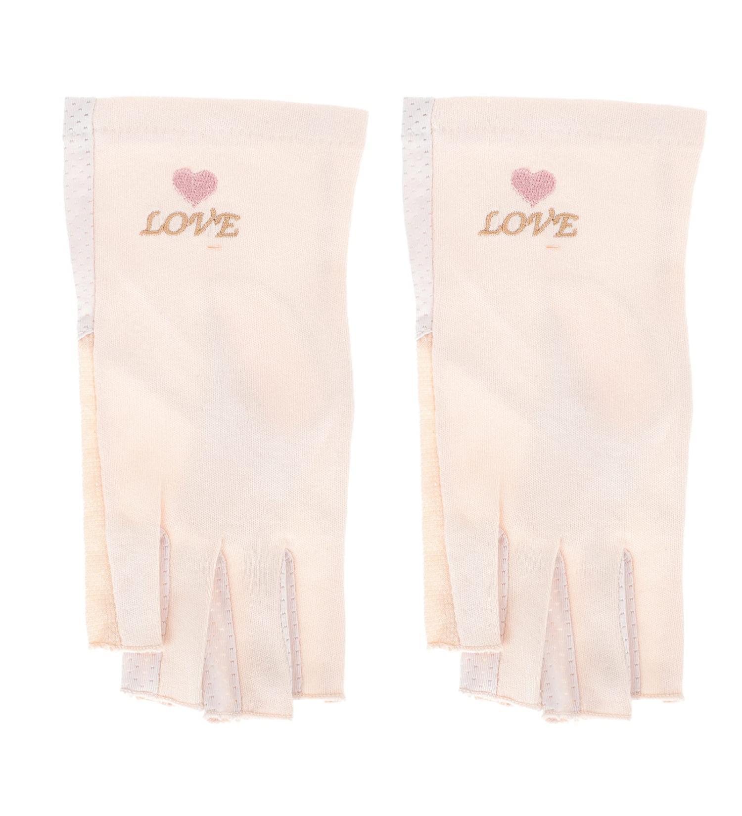 Exceart UV Nail Lamp Gloves - Cotton Finger Gloves for Women Manicure | UV Protection Hand Gloves in Flesh Color - Buy Online on SooperMarket.com