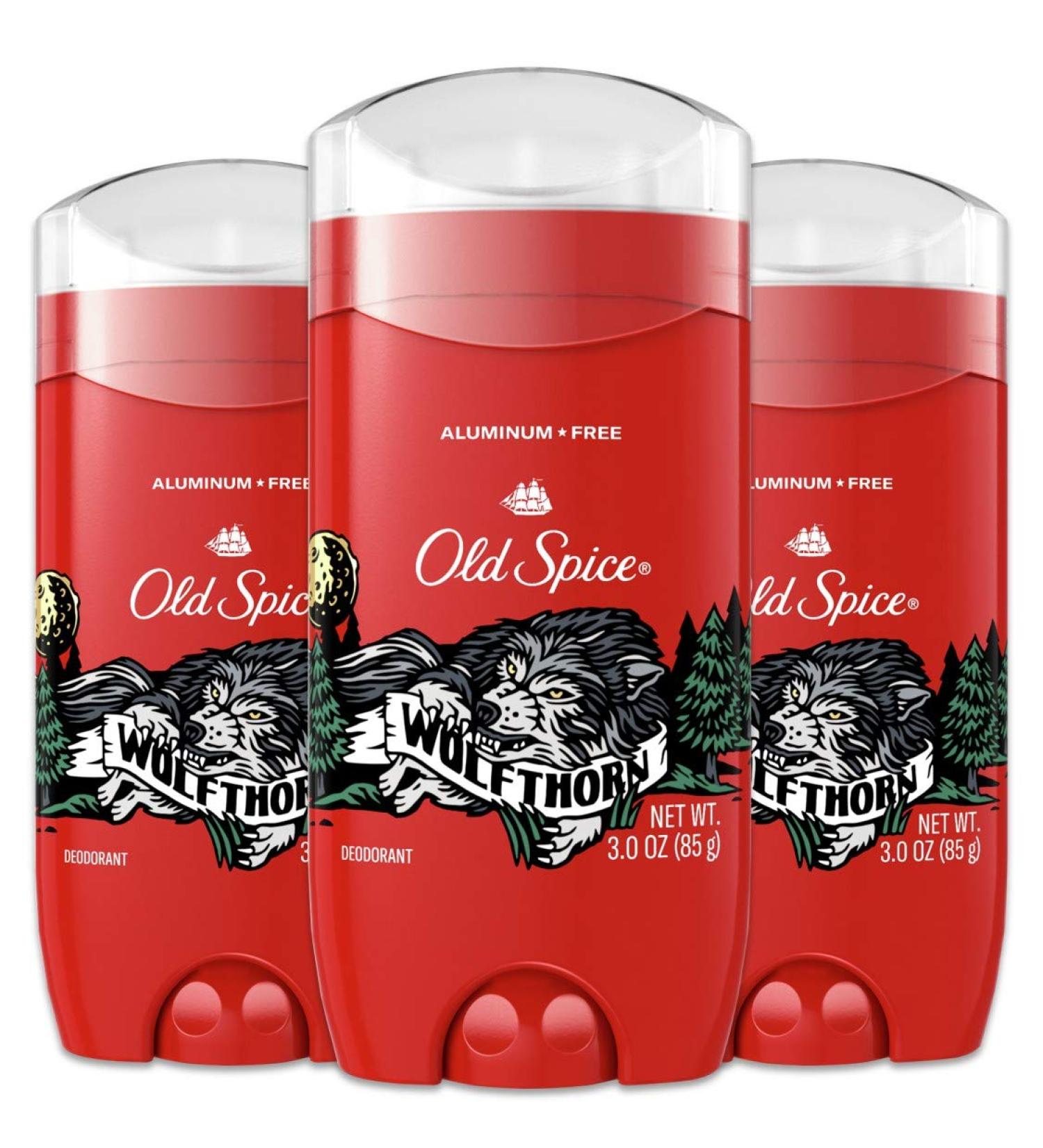 Old Spice Wolfthorn Aluminum-Free Deodorant for Men 3 oz - Pack of 3 | 48 Hr. Protection - Buy Online on SooperMarket.com