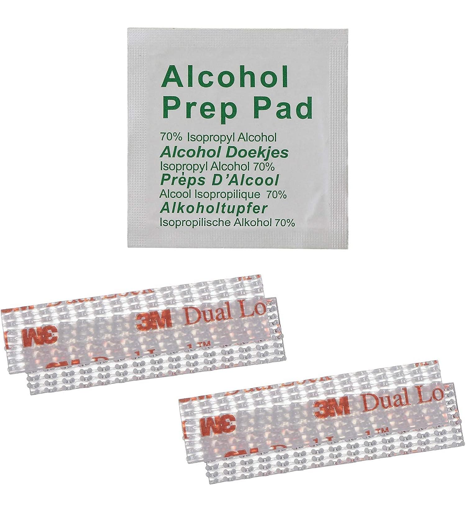 EZ Pass I-Pass SunPass Fastlane Dual Lock Adhesive Mounting Strips 4 Each 1-1/2 in with Prep Pad - Buy Online on SooperMarket.com