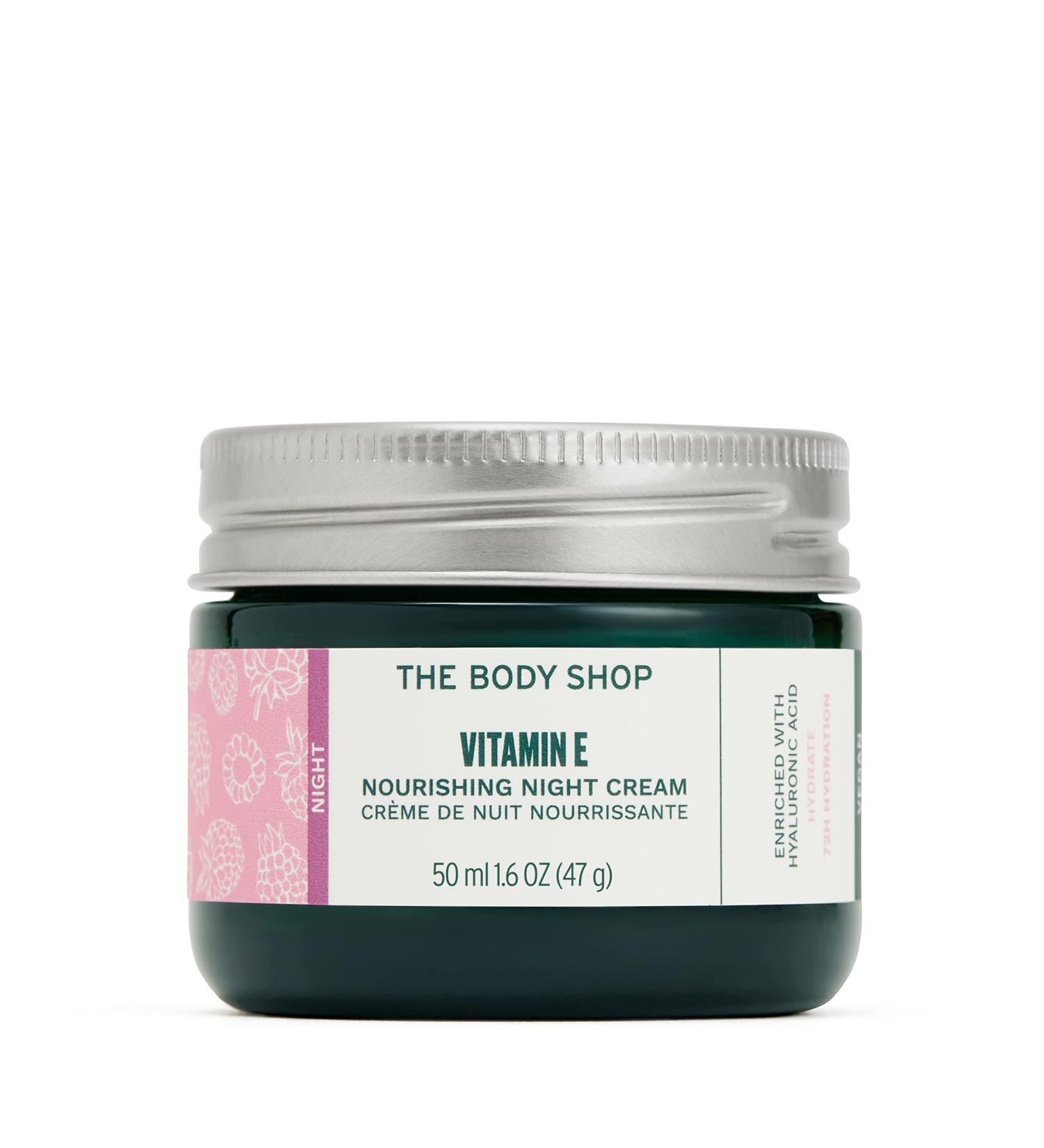 The Body Shop Vitamin E Nourishing Night Cream - 1.67 Fl Oz | Hydrating & Nourishing Formula - Buy Online on SooperMarket.com