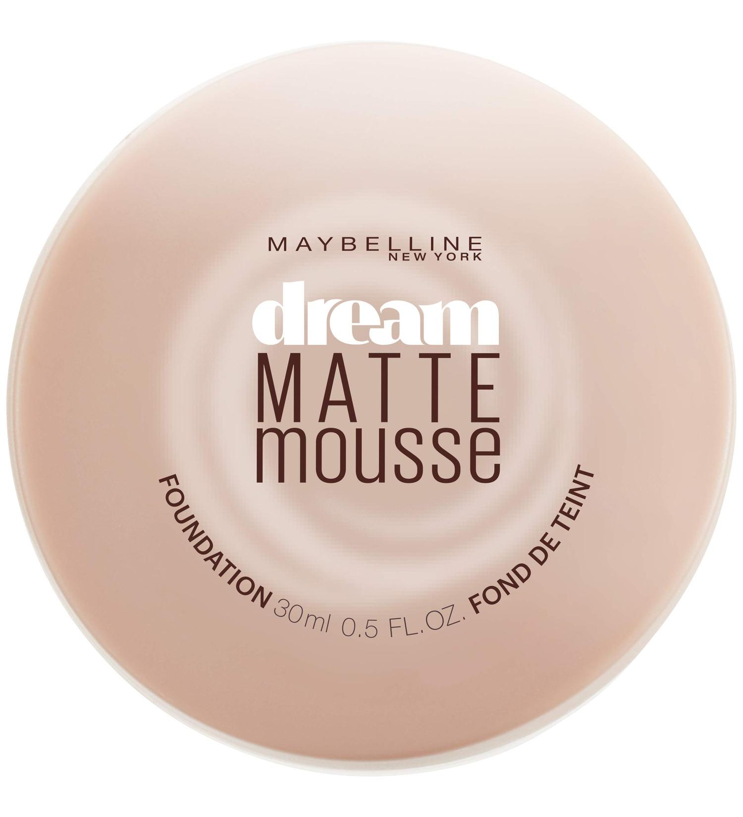 Maybelline Dream Matte Mousse Foundation - Creamy Natural - Lightweight & Flawless Finish - 0.64 Fl Oz - Buy Online on SooperMarket.com