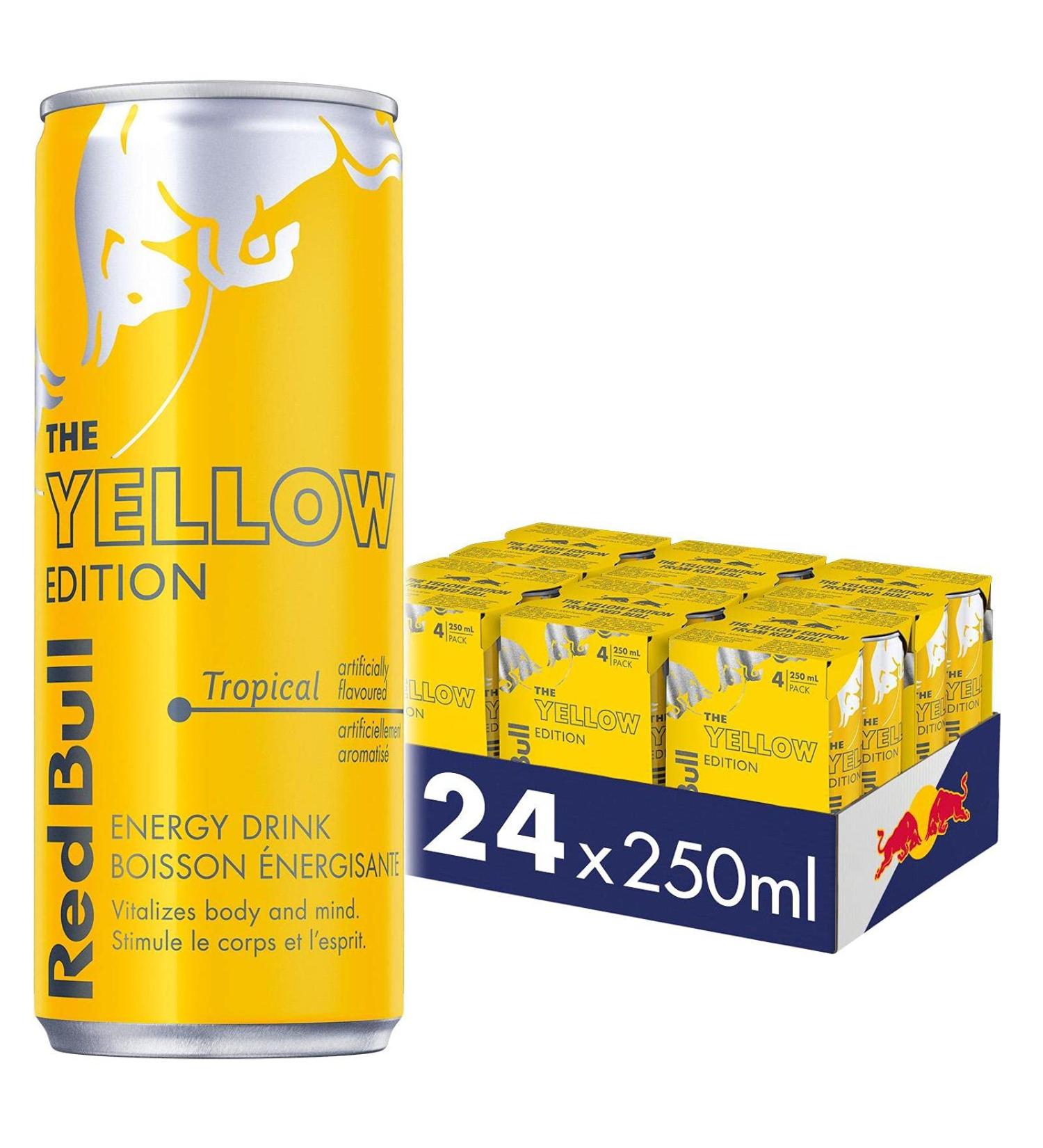 Red Bull Energy Drink Tropical 250ml (24 pack) 250ml Pack of 24 - Buy Online on SooperMarket.com