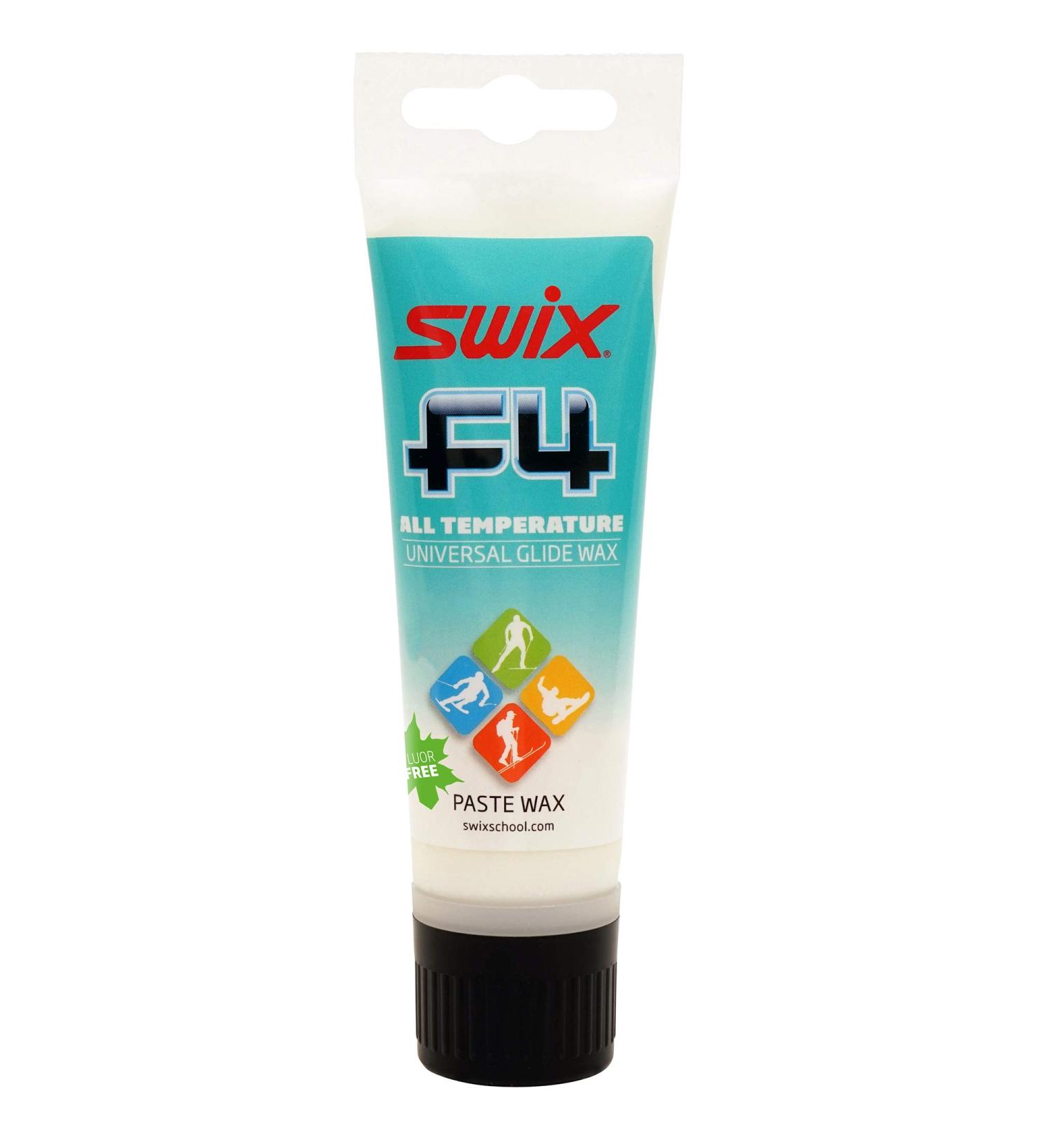 Swix F4 - Universal Paste Wax - Rub On Sponge Top - Non Fluoro - 75ml