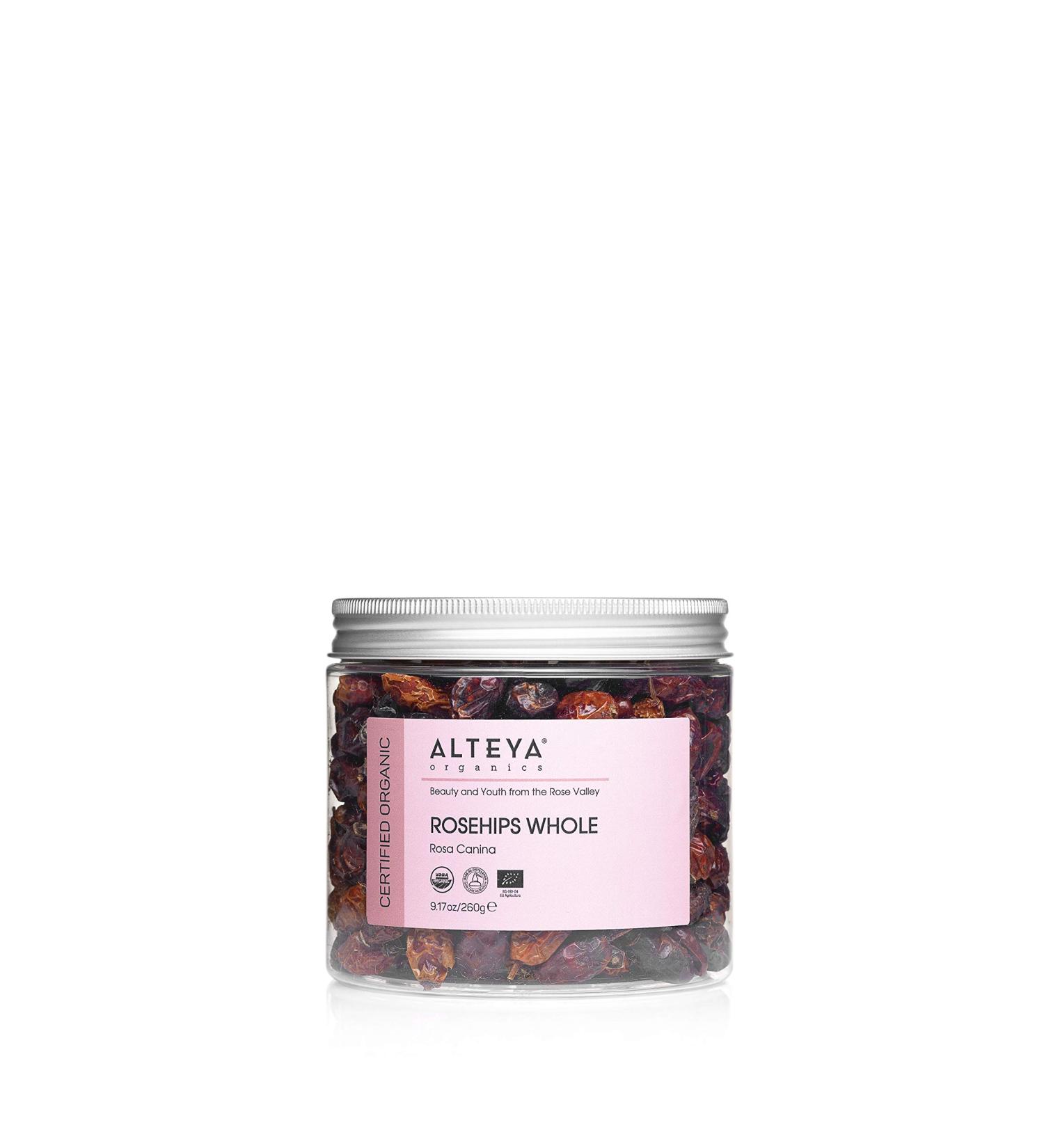 Alteya Organic Dry Whole Rose HIPS 260 gr- 100% USDA Certified Organic Dry Whole Rose HIPS Herbal Infusion