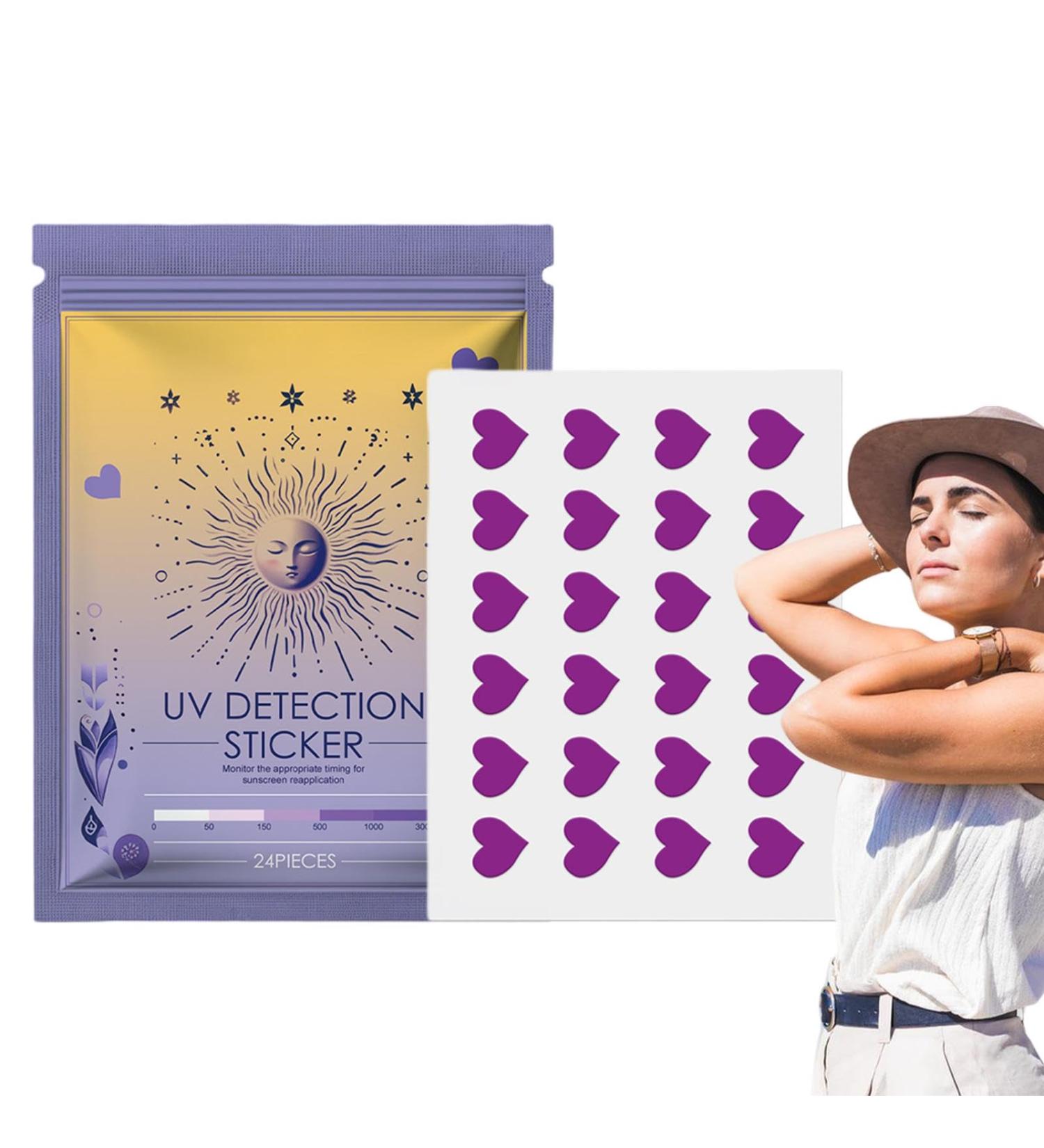 UV Sun Detection Stickers Sunblock Patches | Sunscreen Reminder Stickers Know When to Re-Apply Sunscreen Sun Patch for Sunscreen - Buy Online on SooperMarket.com