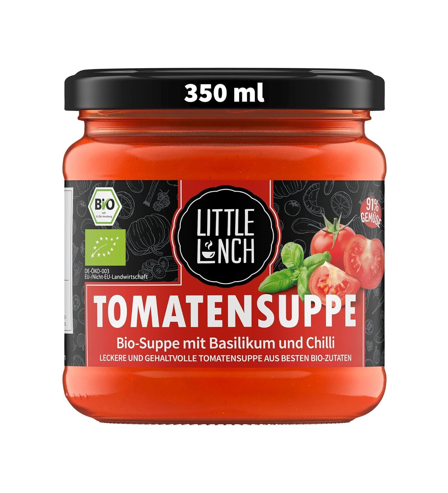 Buy Little Lunch Organic Tomato Soup - 100% Organic Vegan Gluten-Free No Added Sugar 350ml - Buy Online on SooperMarket.com