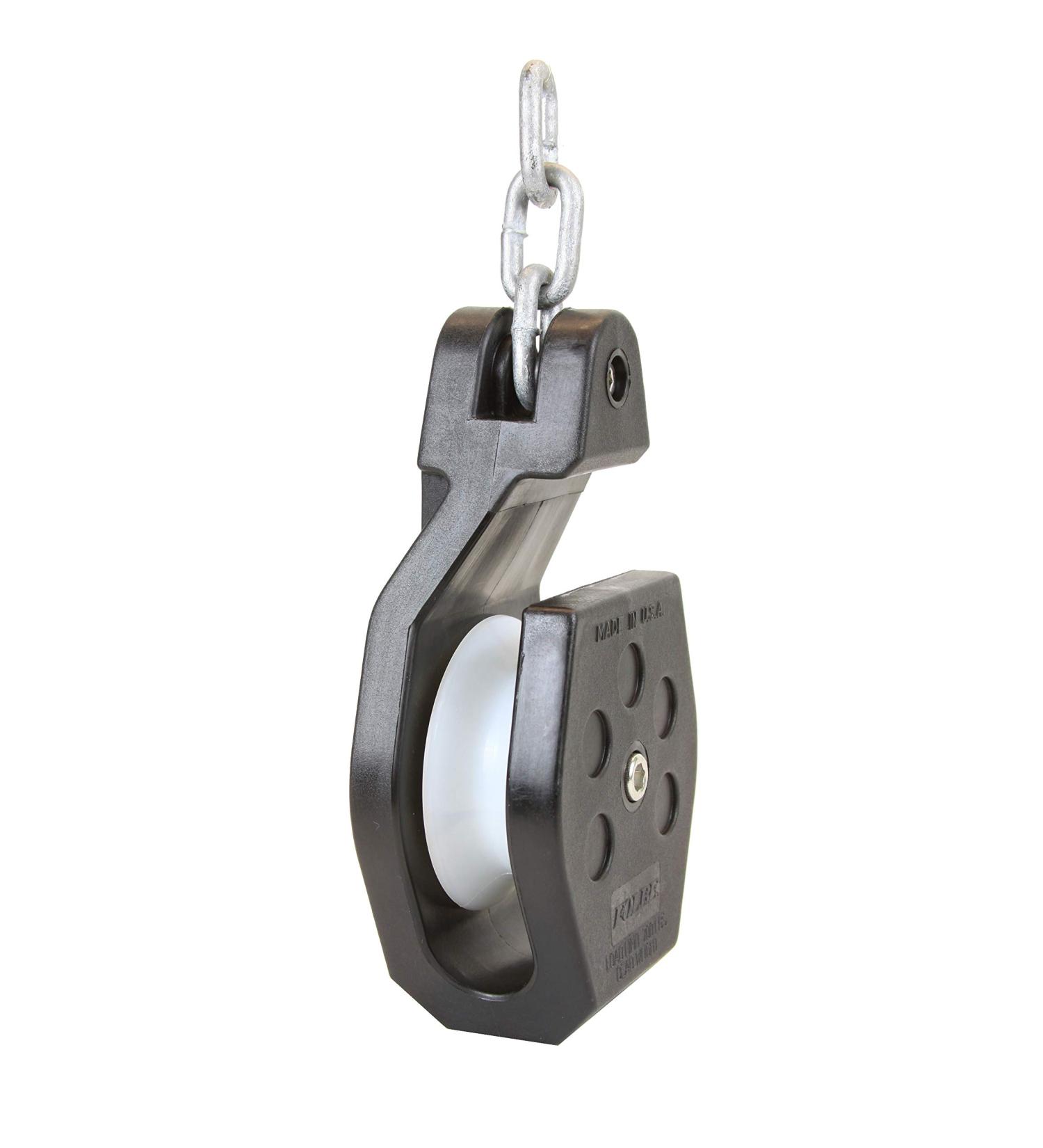 Folbe F008 Open Block Crab Pot Pulley with Chain - Easy and Reliable Crabbing Accessory - Buy Online on SooperMarket.com