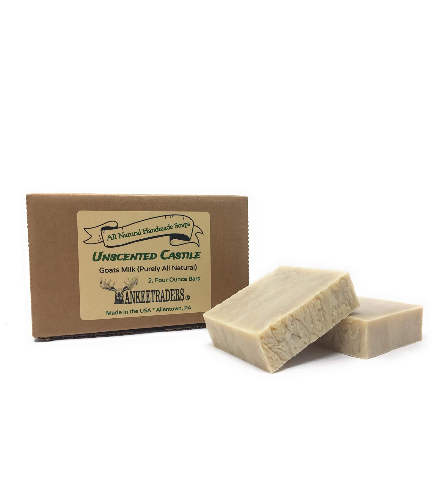 Yankee Traders Brand Castile with Goats Milk Soap 2/4 Ounce 2 Count
