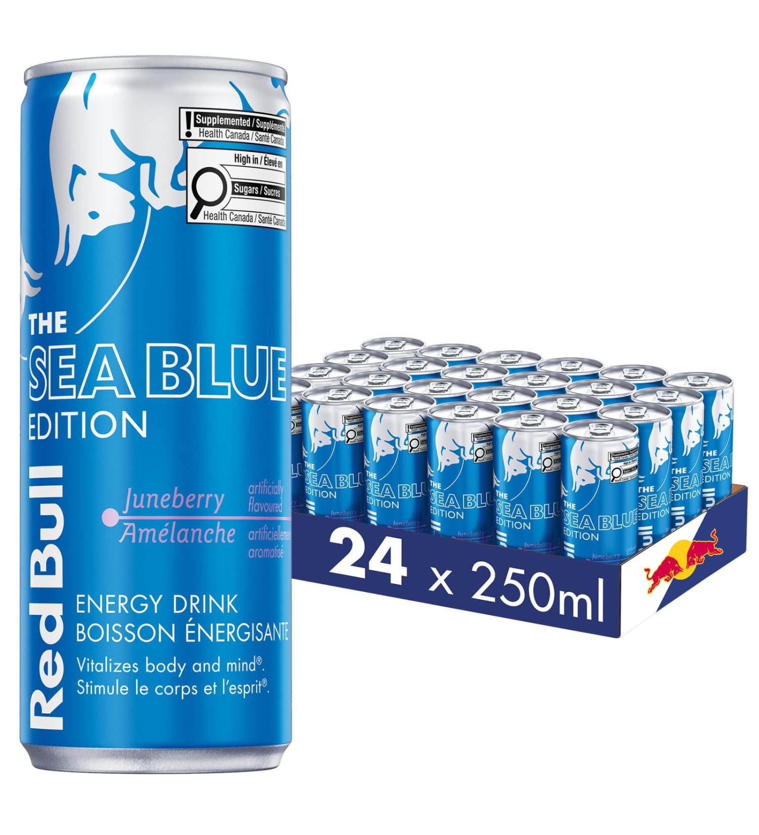 Red Bull Energy Drink The Sea Blue Edition 250ml (24 pack) 250ml (Pack of 24) - Buy Online on SooperMarket.com