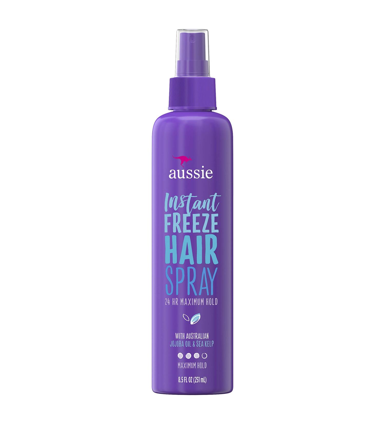 Aussie Instant Freeze Hair Spray Non-Aerosol Maximum Hold 8.5 oz (Pack of 2)