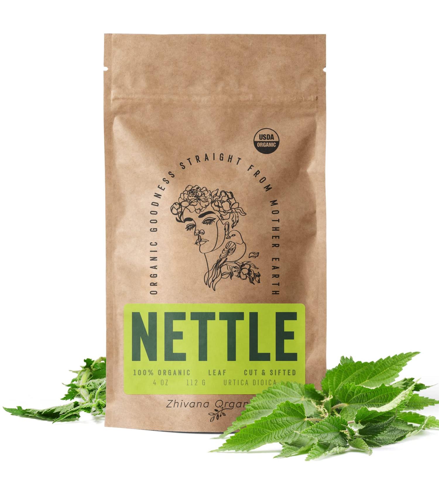 Organic Nettle Leaf Tea - Wild Stinging Nettle Herb for Detox and Allergy Relief - Buy Online on SooperMarket.com