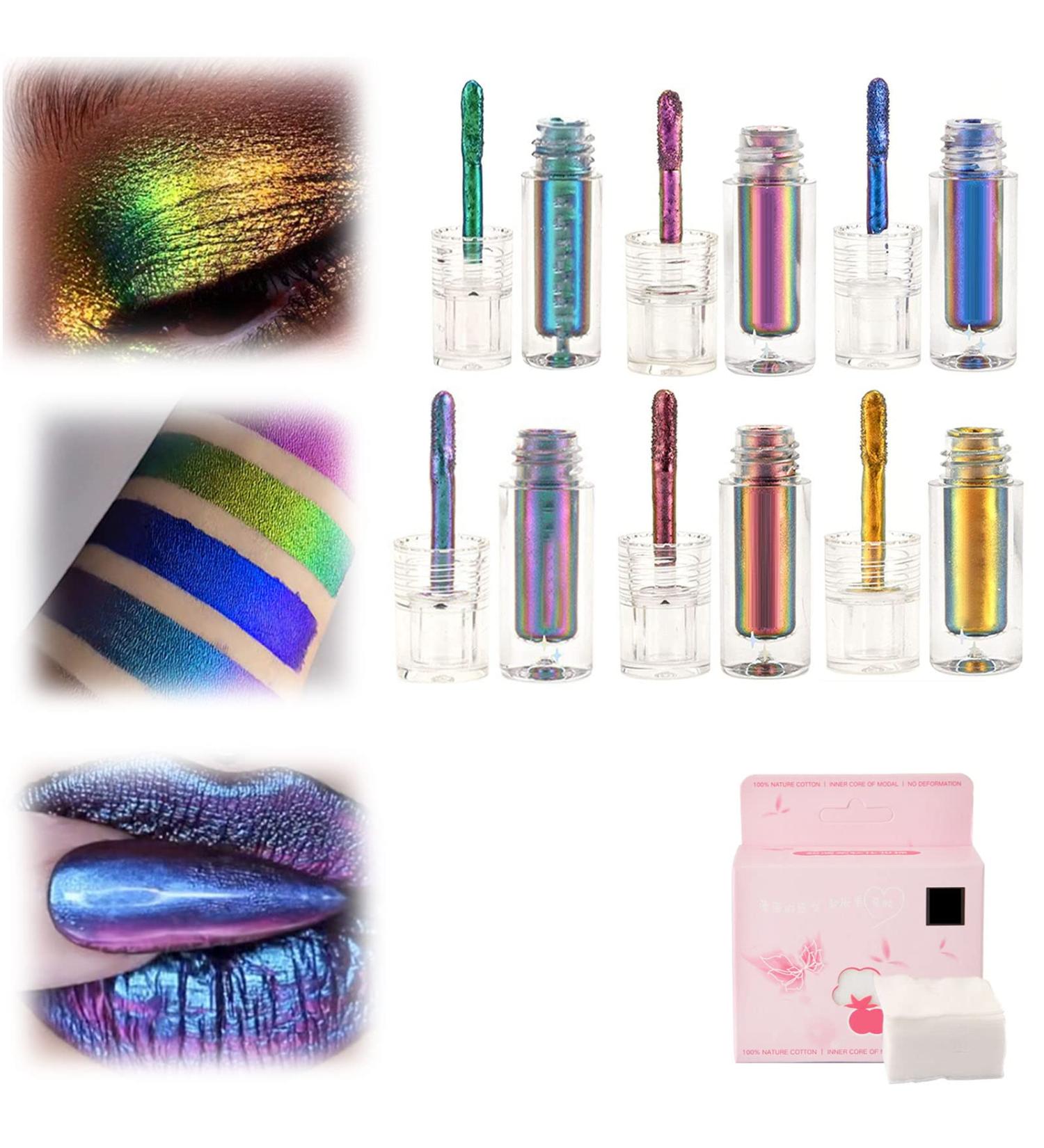 6PCS TYGHBN Multi-Chrome Liquid Lipsticks & Eyeshadow Stick Set - Buy Online on SooperMarket.com