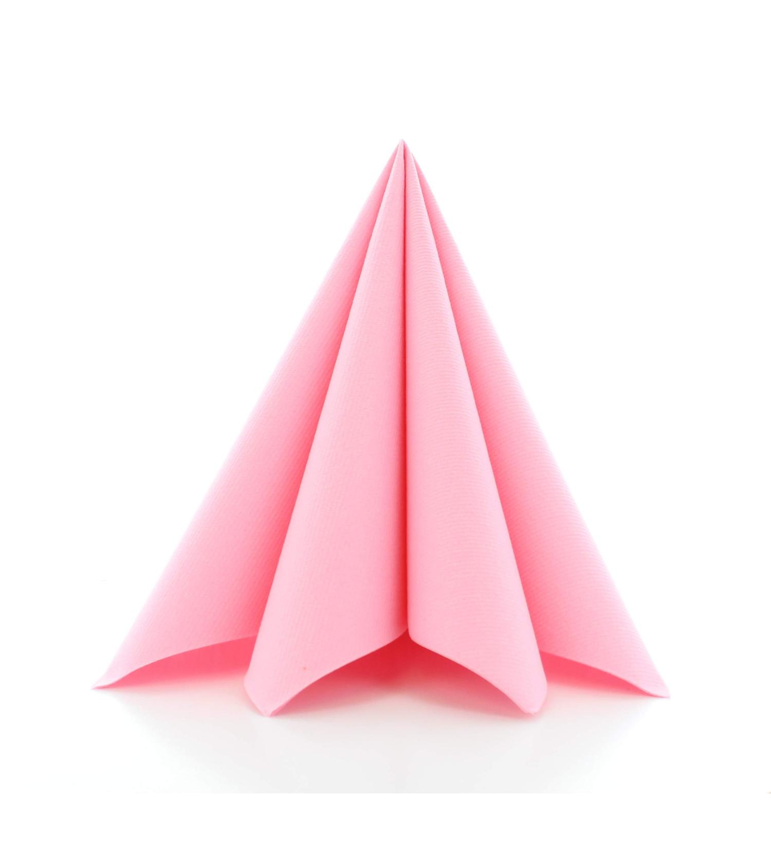 Prime Guest Napkin Pink - Premium Airlaid Fabric for Weddings & Celebrations | 50 Pack 40x40 cm Fold - Buy Online on SooperMarket.com