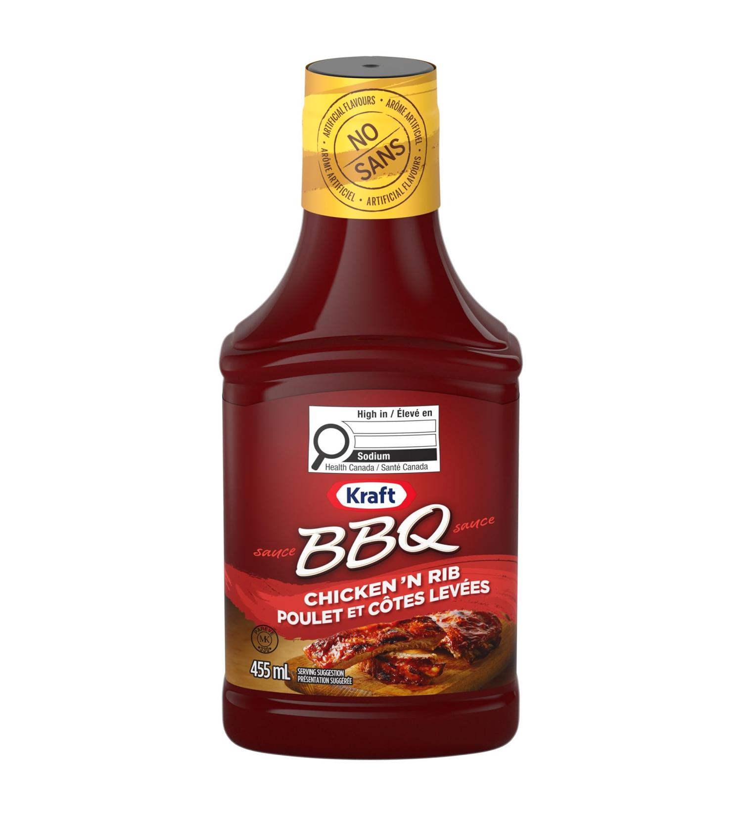 Kraft Chicken & Rib BBQ Sauce 455ml 455mL (Pack of 10) Chicken & Rib - Buy Online on SooperMarket.com
