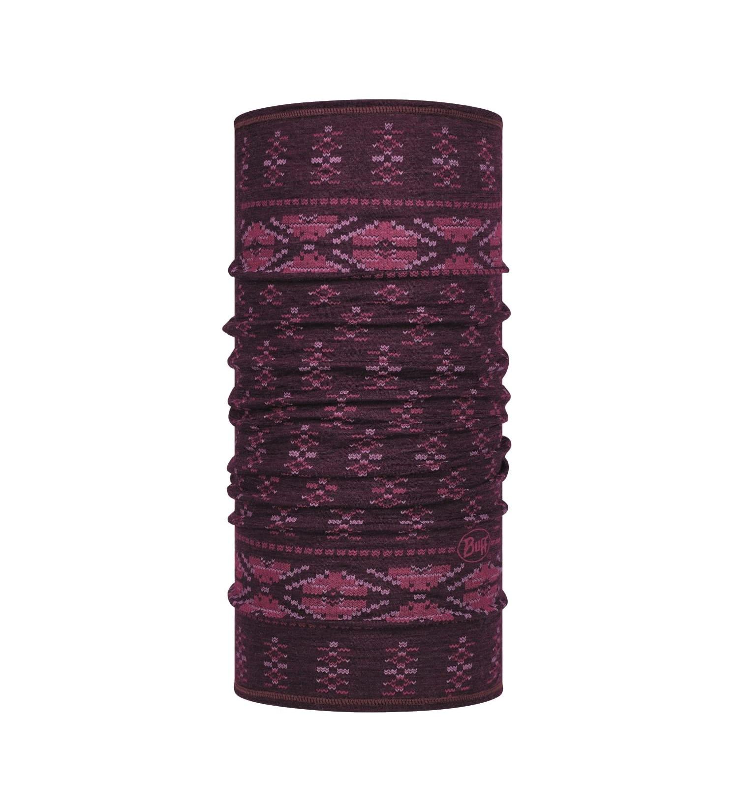 Buff Frieze Deep Purple Lightweight Merino Wool Scarf One Size Purple