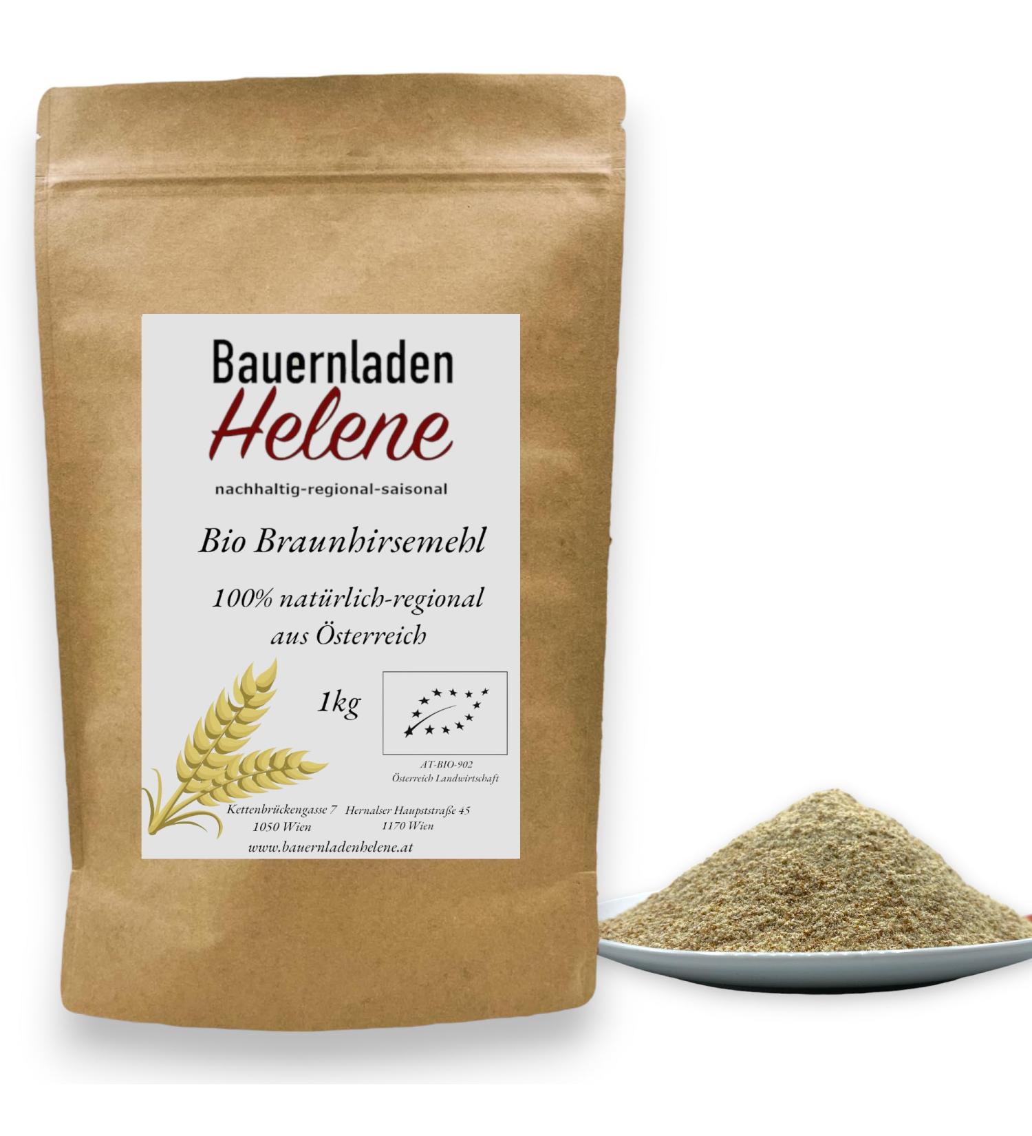 Buy Organic Brown Millet Flour - Finely Ground 1Kg | Fresh from the Farm - International Shipping Available - Buy Online on SooperMarket.com