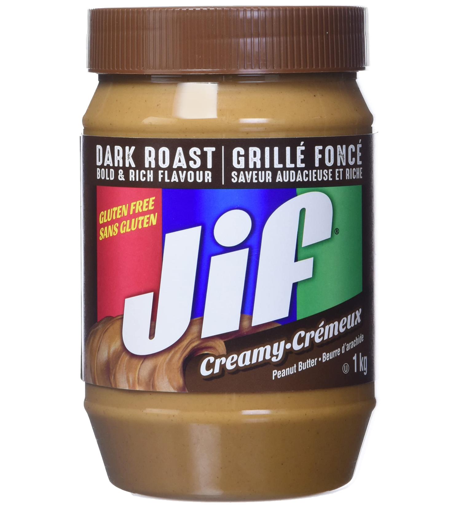 Jif Dark Roast Creamy Peanut Butter Smooth & Creamy Texture No Stir 1kg Jar Dark Roast Creamy 1 kg (Pack of 1) - Buy Online on SooperMarket.com