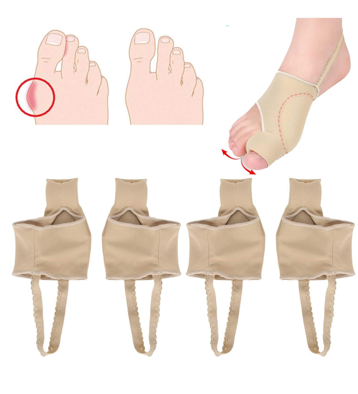 Yinhing Bunion Corrector 2 Pairs - Hallux Valgus Toe Straightener for Foot Care - Reusable & Washable Medium Size - Buy Online on SooperMarket.com