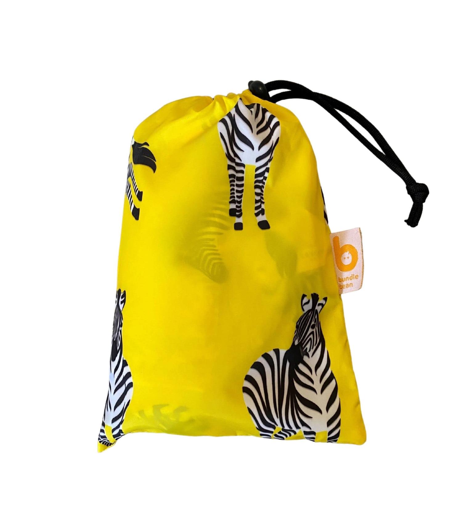 BundleBean Kids Wheelchair Poncho | Waterproof Yellow Zebra Rain Poncho - Ages 4-11 | Universal Fit with Peaked Hood & Easy Fastenings - Buy Online on SooperMarket.com
