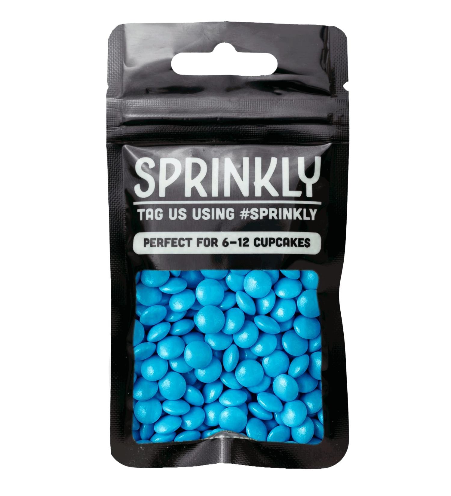 simply topps Coloured Milk Chocolate Beans - 30g or 100g - Cake Cupcake & Cookie Decoration Sprinkles (Baby Blue 30g) Baby Blue 30 g (Pack of 1) - Buy Online on SooperMarket.com