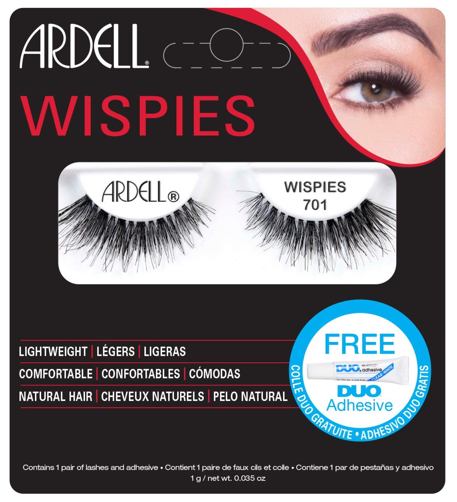 Ardell Wispies 701 - Premium False Eyelashes for Natural, Wispy Look - Buy Online on SooperMarket.com
