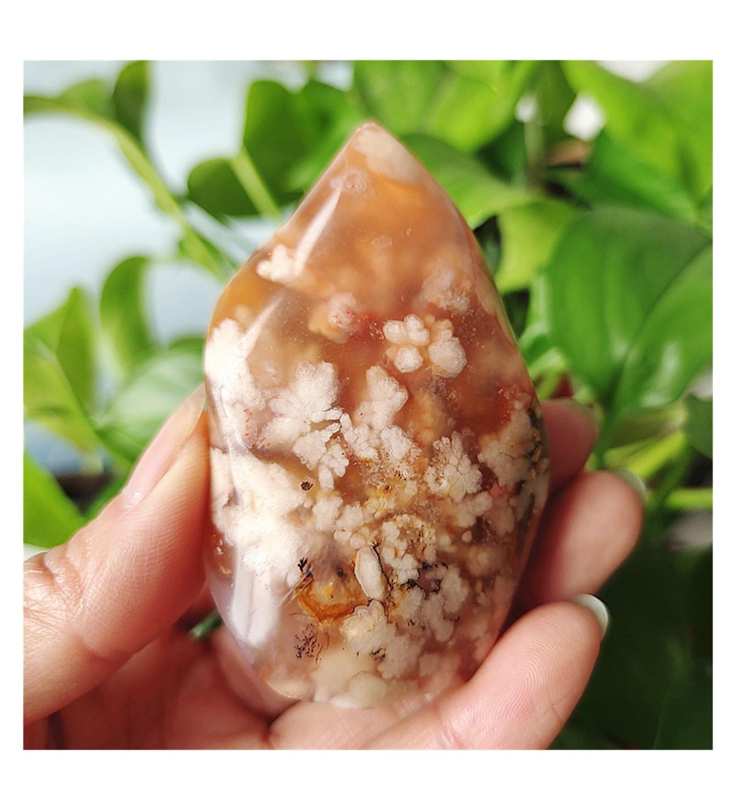 Natural Crystal Rough Natural Stone Agate Crystals Flame Home Room Decoration Feng Shui Gemstone Ornaments Crystals (Color : 140-150g Size : 1pc) 1pc 140-150g - Buy Online on SooperMarket.com