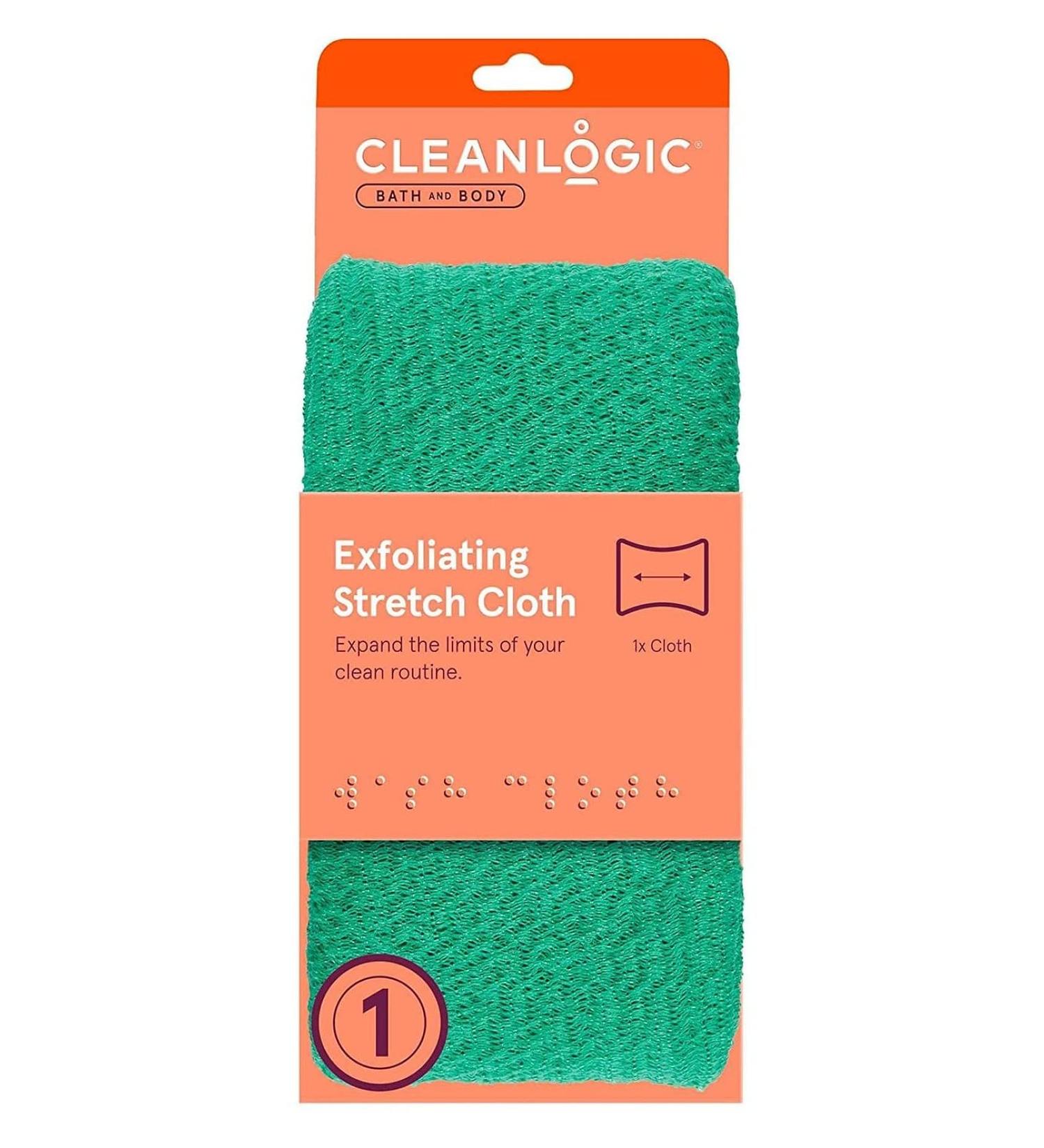 Clean Logic Stretch Bath & Shower Cloth (Assorted Colors) - 3 Pieces Pack - Buy Online on SooperMarket.com