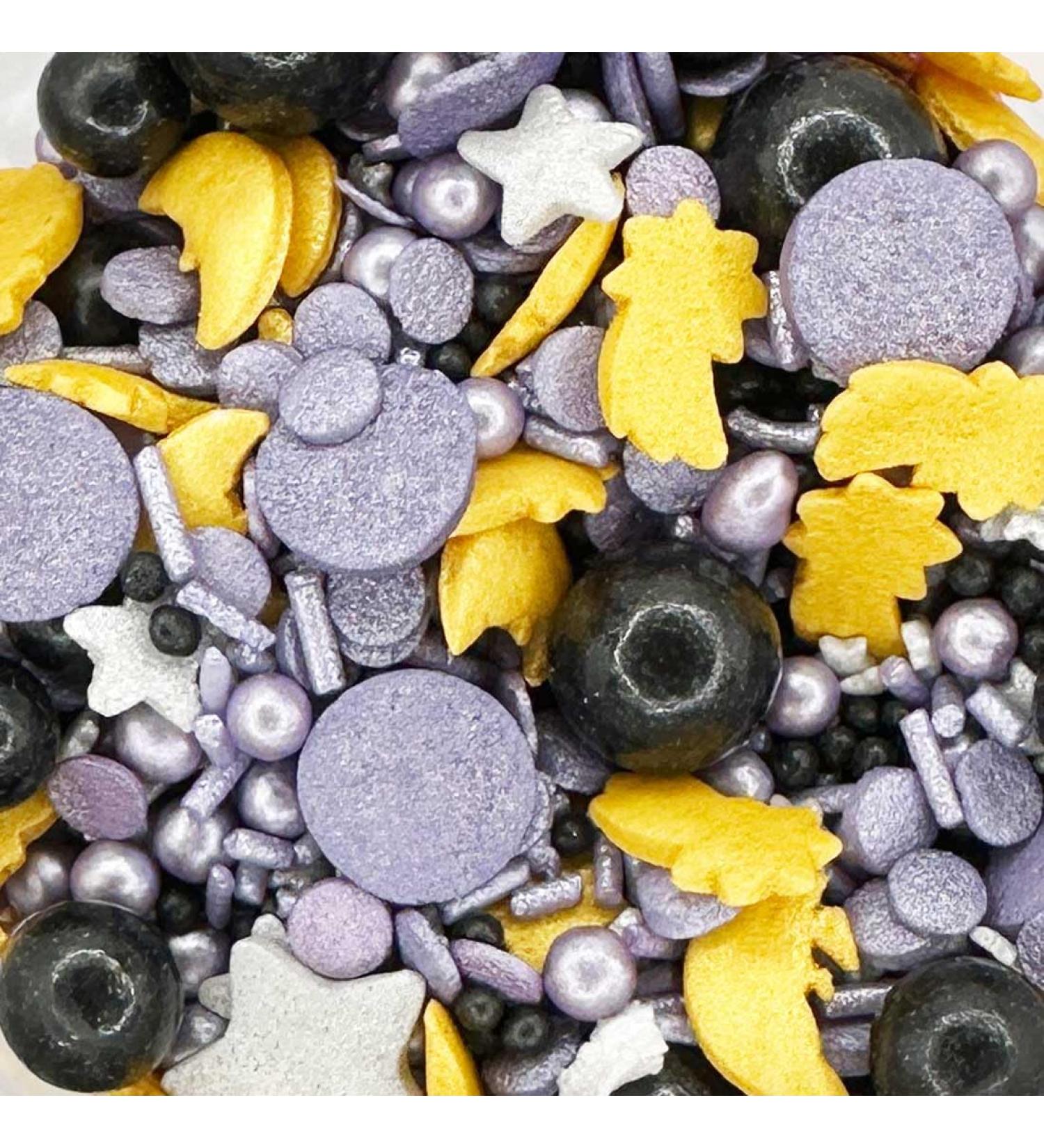 Sprinkletti - Wizard - Cake Topper Sprinkles - 30g Edible Glimmer Cupcake Decorations - Ideal For Halloween & Harry Potter Themed Cakes - Buy Online on SooperMarket.com