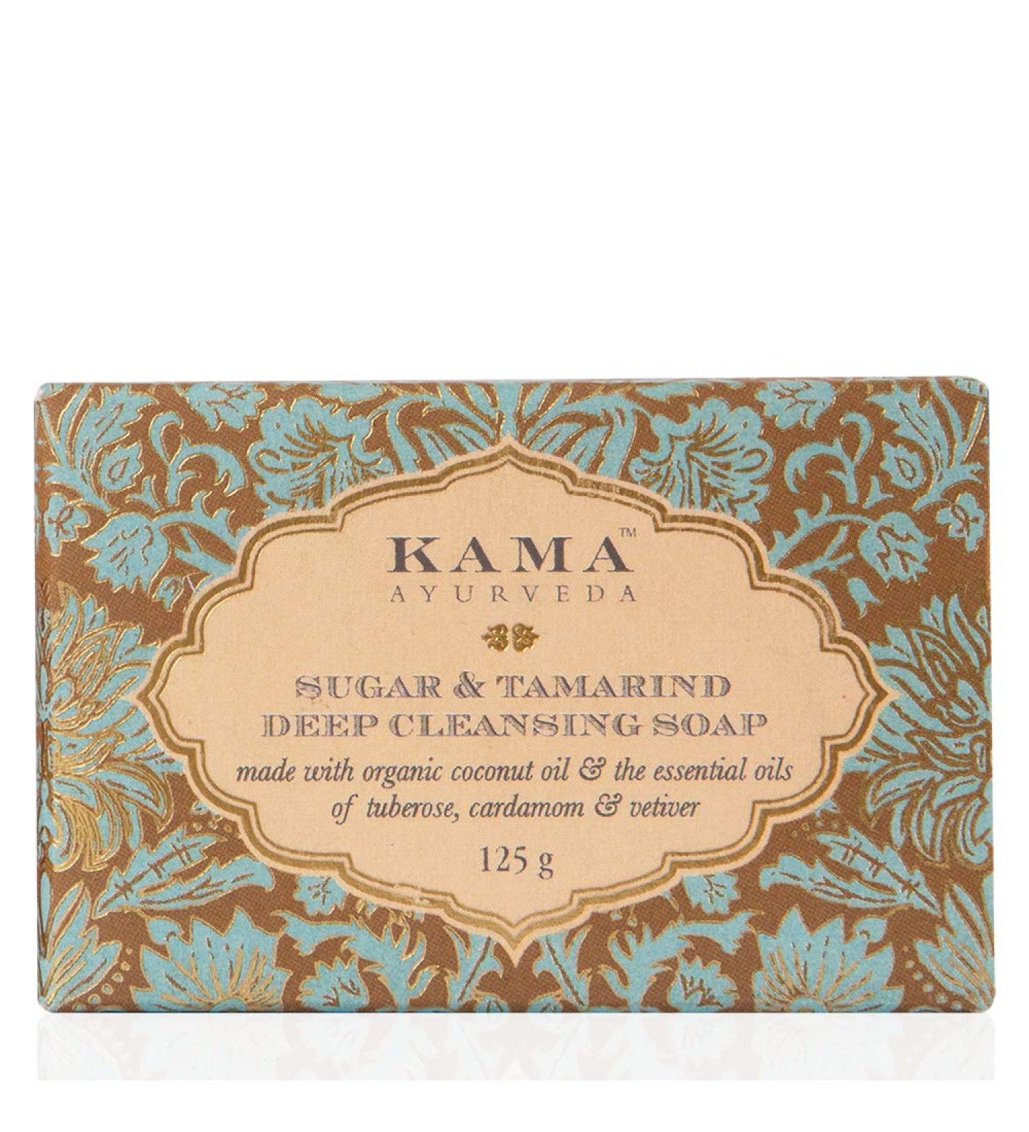 Kama Ayurveda Ayurvedic Deep Cleansing Soap with Sugar & Tamarind - 125g | Natural Skin Care for All Skin Types - Shop Internationally - Buy Online on SooperMarket.com