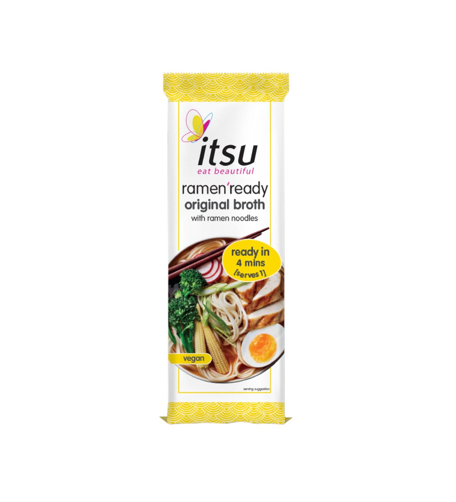 itsu ramen ready original broth - ribbon tied ramen noodles multipack with authentic broth (6 Pack x 86g) - Buy Online on SooperMarket.com