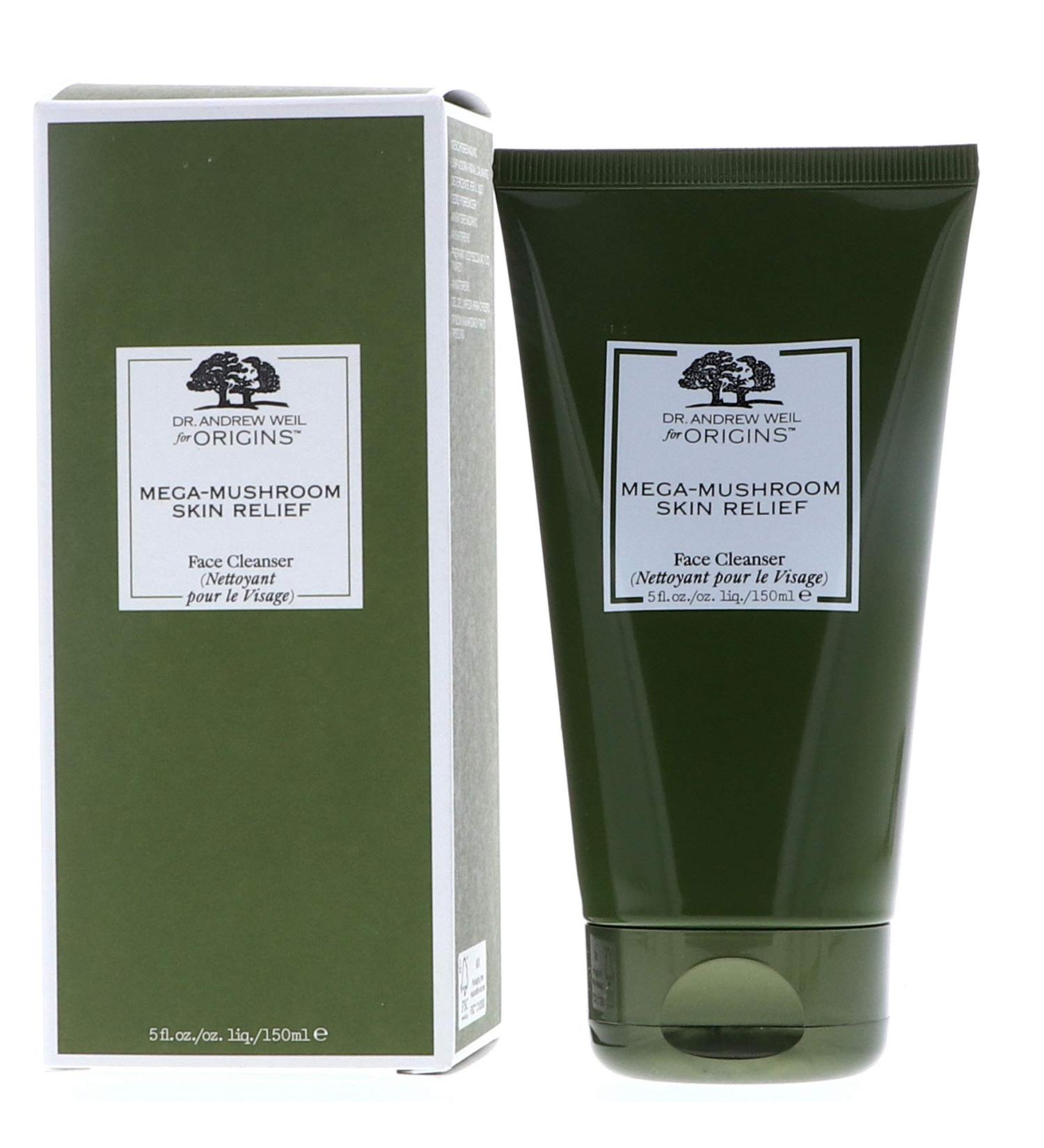 Origins Mega-Mushroom Skin Relief Face Cleanser 5 oz - Soothing & Hydrating Gel Cleanser for All Skin Types | International Shipping Available - Buy Online on SooperMarket.com