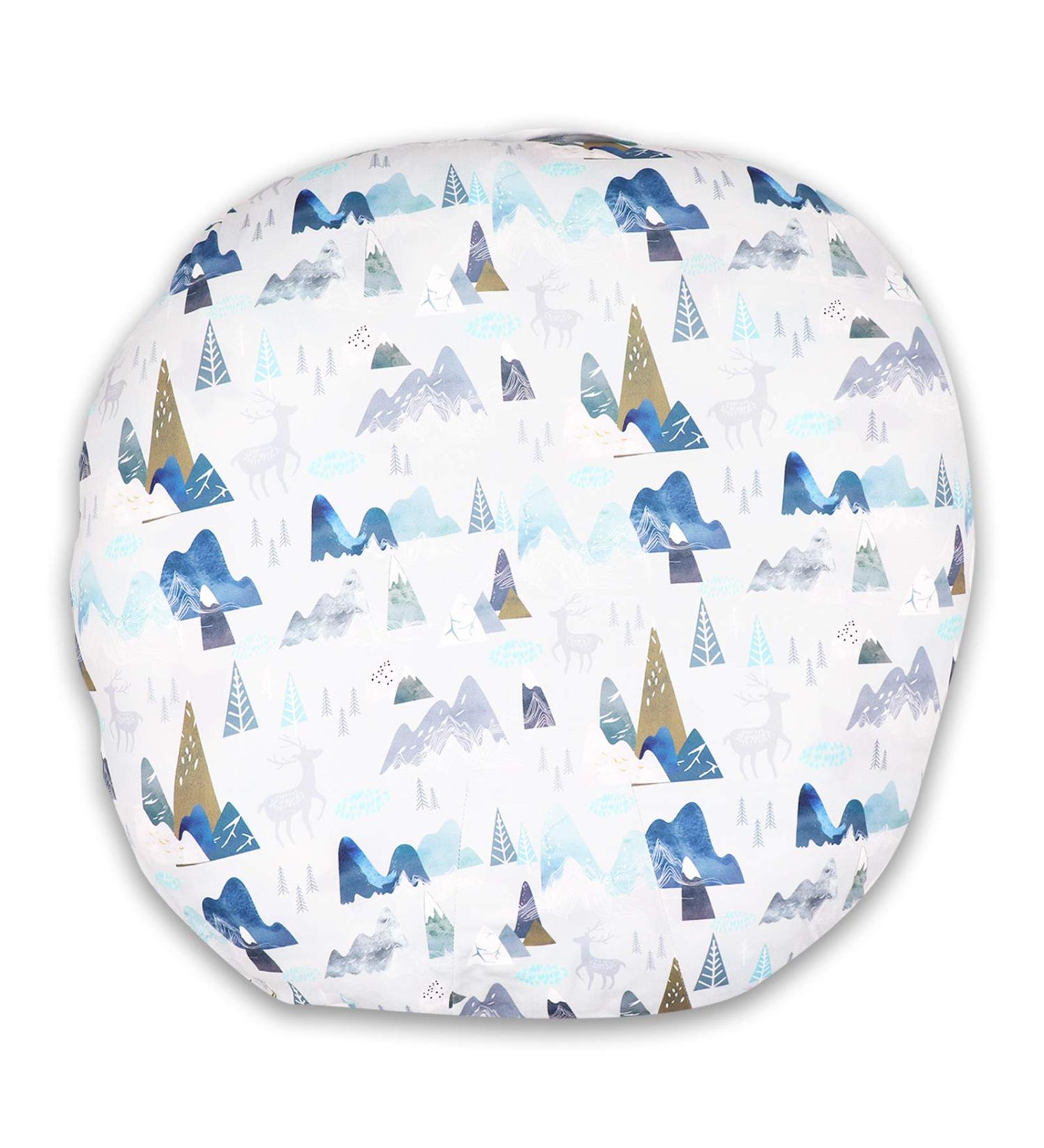 Snug Fitted Mountain Lounger Cover for Newborn Boys and Girls - Super Soft Removable Slipcover - Buy Online on SooperMarket.com