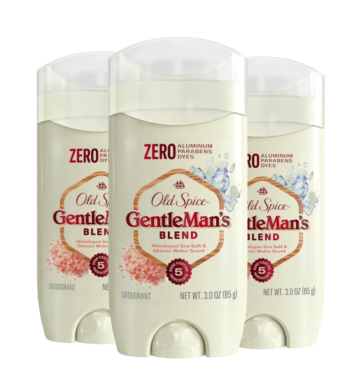 Old Spice Men's Gentleman's Blend Deodorant Himalayan Sea Salt 3.0oz (Pack of 3) Himalayan Sea Salt Aluminum Free 3 Ounce (Pack of 3) - Buy Online on SooperMarket.com