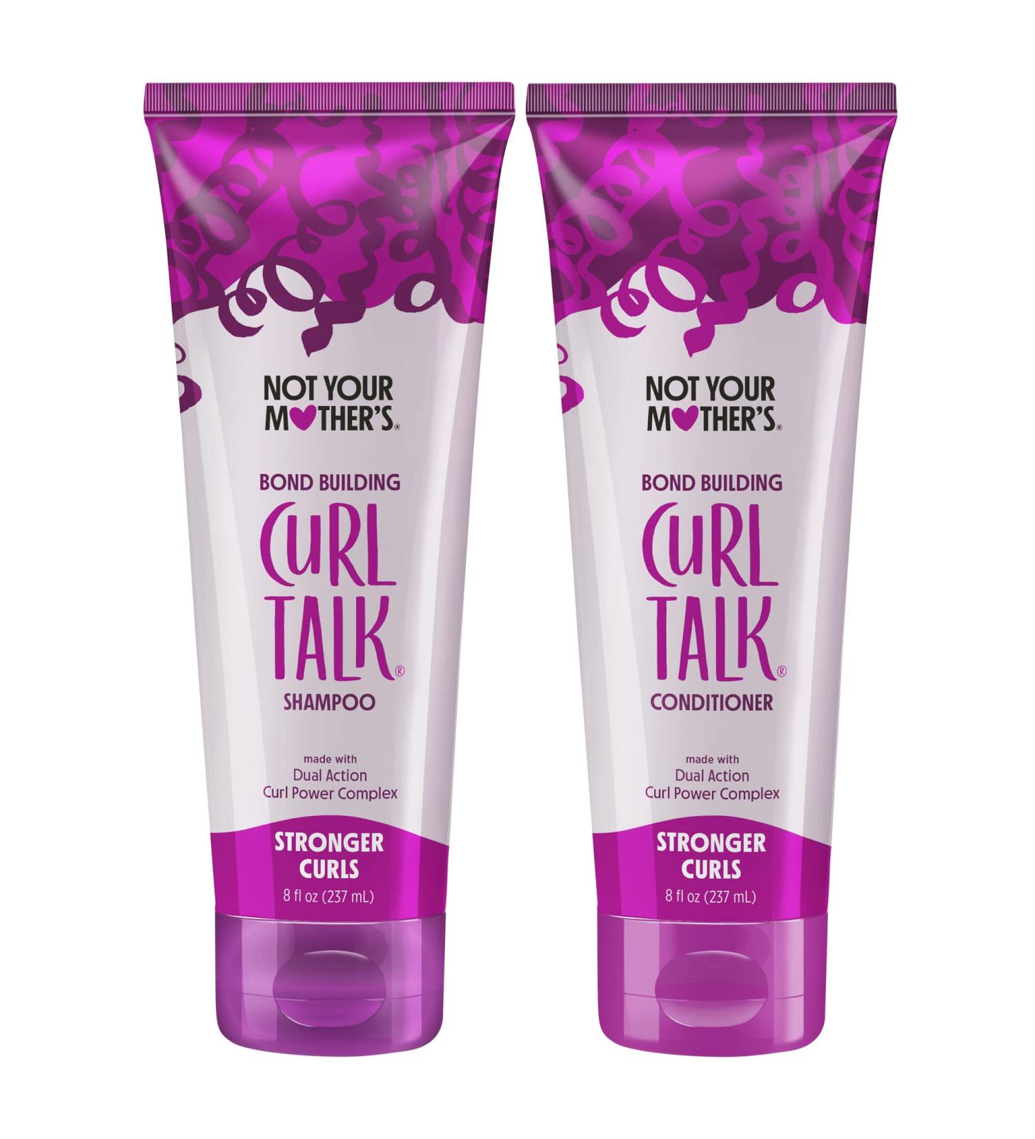 Not Your Mother's Curl Talk Bond Building Shampoo and Conditioner - 8 fl oz (2-Pack) | Strengthening Set for Curly Hair - Buy Online on SooperMarket.com