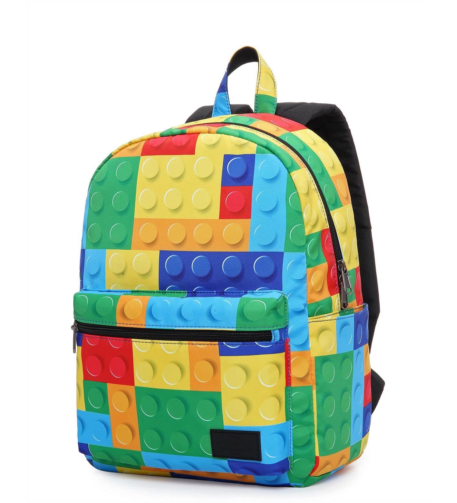 HotStyle TRENDYMAX Colorful Building Blocks Backpack - Two Sizes for School Girls, Boys & Preschool Kids - Buy Online on SooperMarket.com