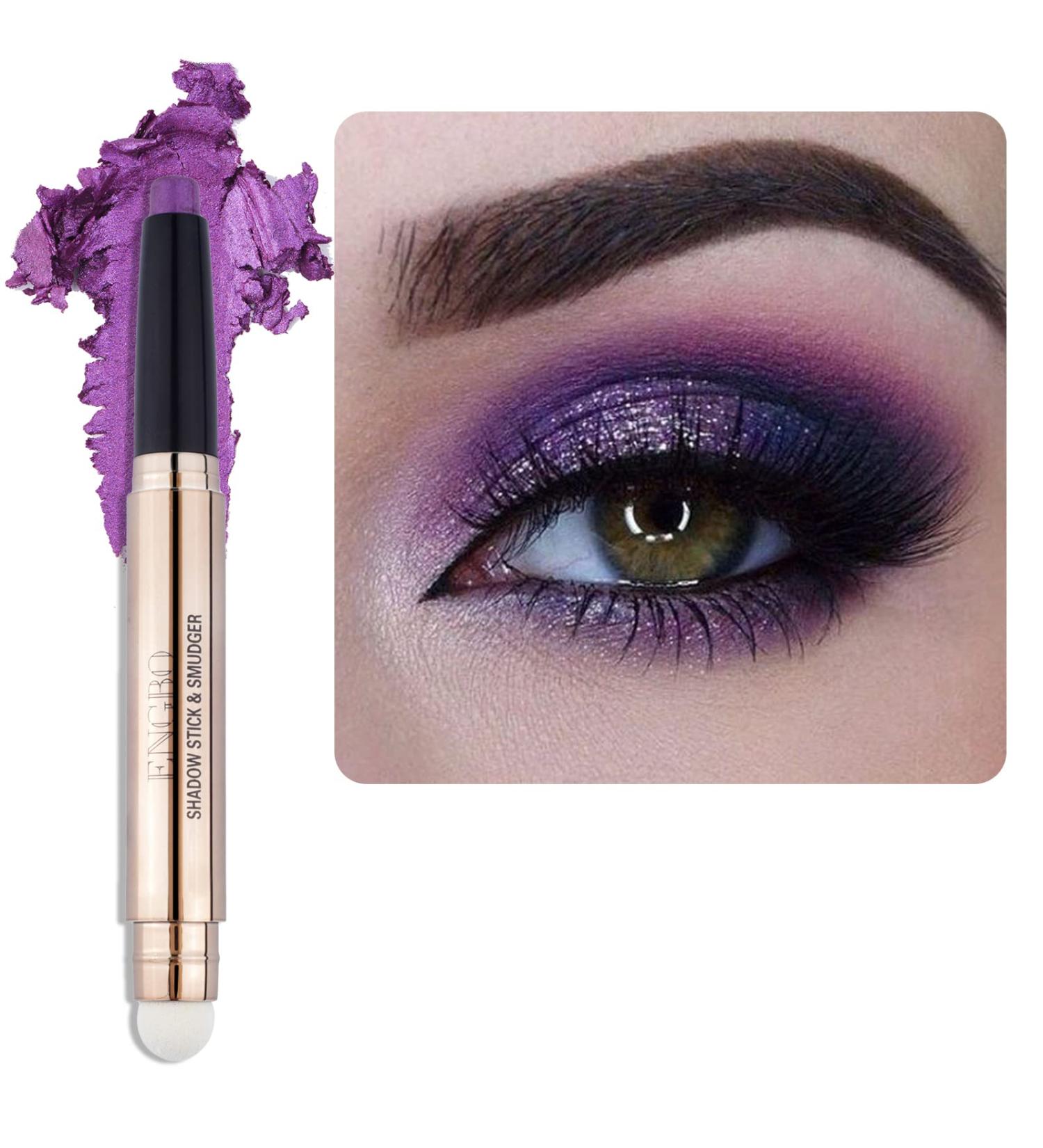 Enfuntins Orchid Shimmer Cream Eyeshadow Stick | Waterproof Eye Highlighter Stick - Buy Online on SooperMarket.com
