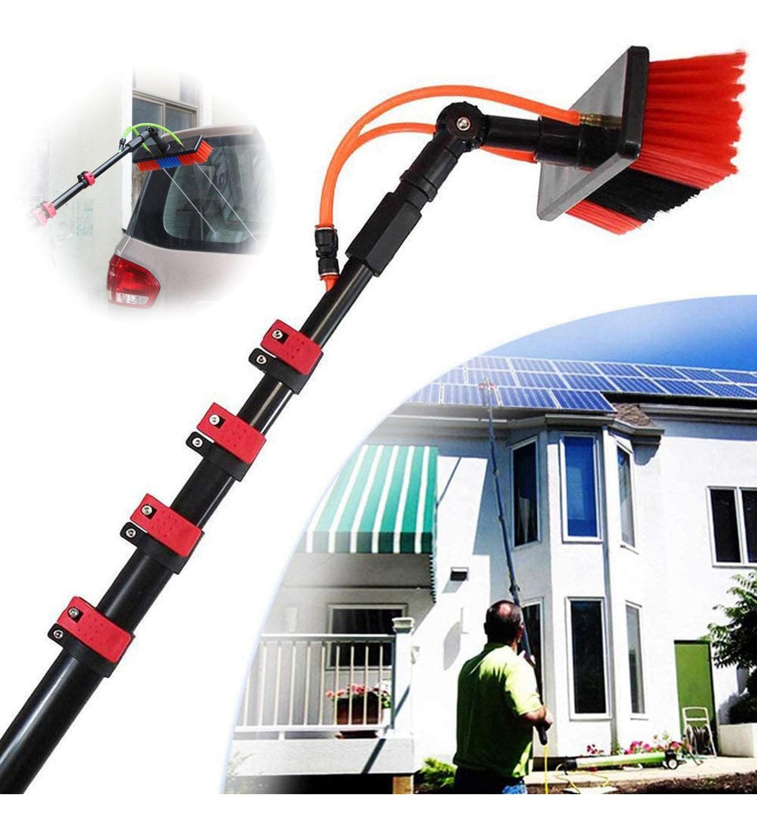 4-12M Water Fed Pole Kit Photovoltaic Panel Cleaning Equipment Carbon Alloy Material Water Fed Telescopic Brush for Window Cleaning Trucks Cleaning System & Washing Tool 55cm Brush Head 5M/17FT - Buy Online on SooperMarket.com