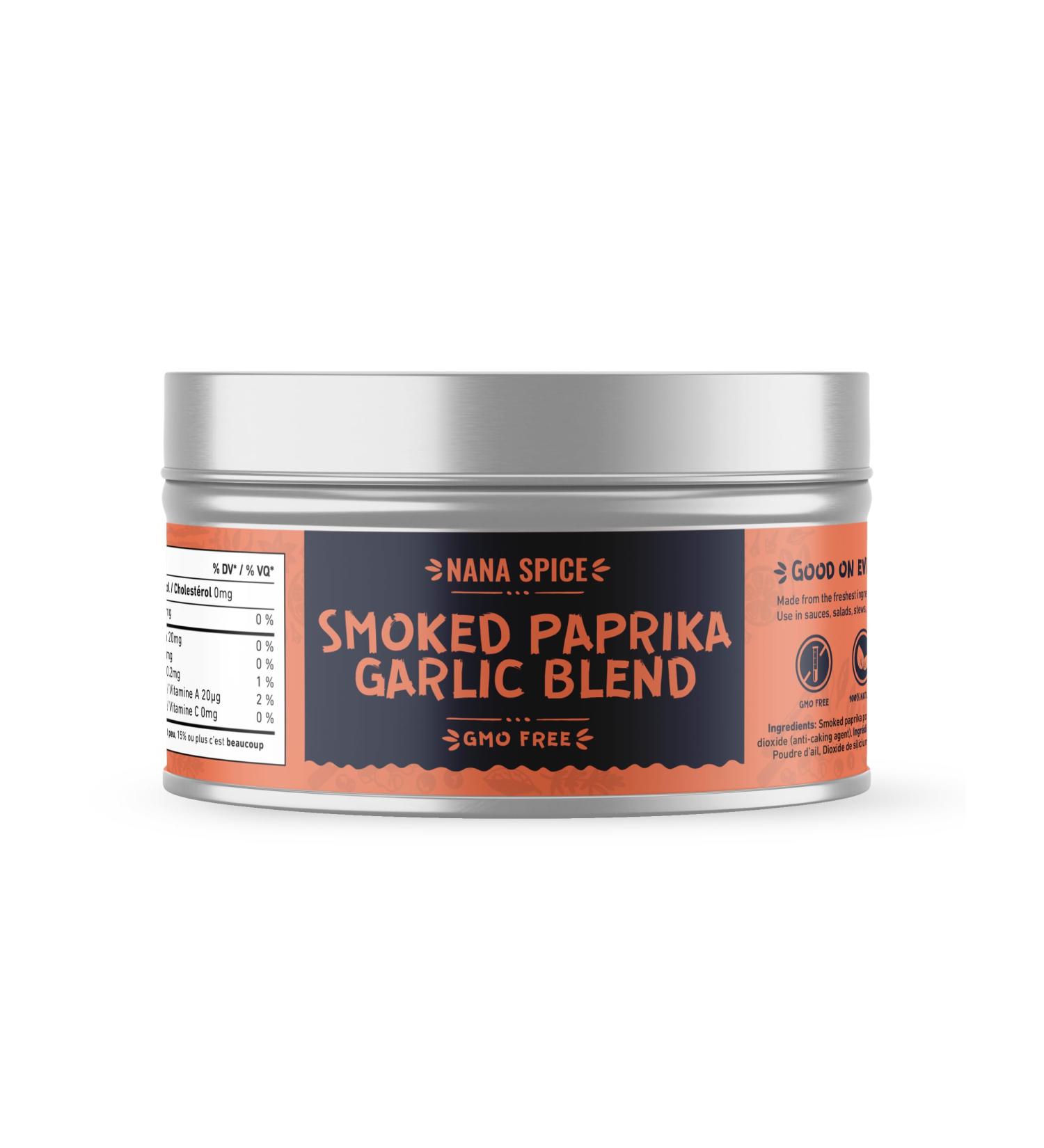 Nana Spice Smoked Paprika Garlic Blend Seasoning | 100g Tin | Hand Grounded for Rich Aroma and Flavor - Buy Online on SooperMarket.com