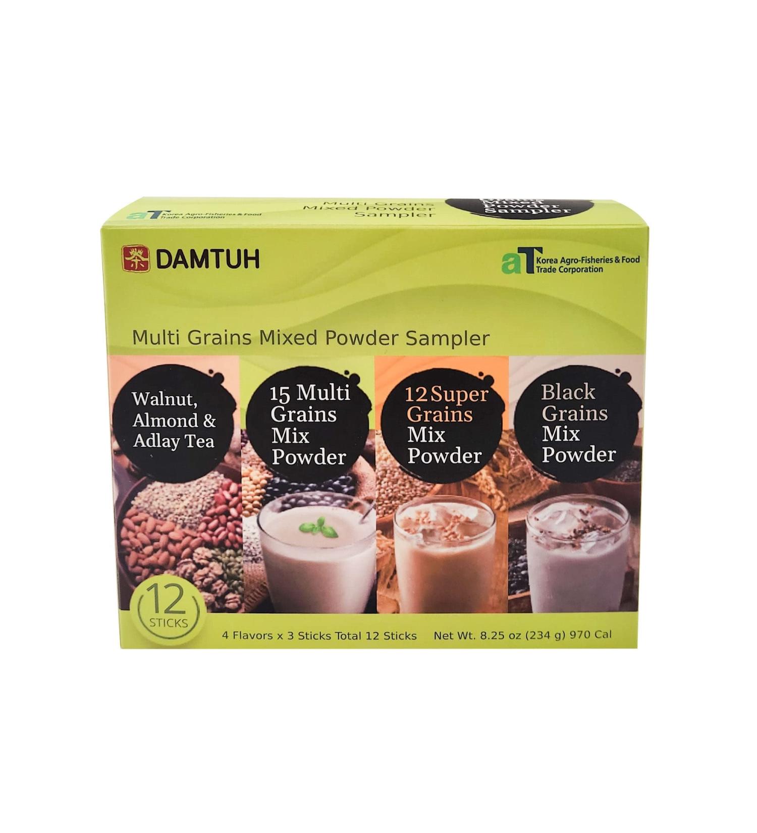 Multi Grains Mixed Powder Sampler - 12 Sticks - 3 Flavors - Organic and Nutritious - Buy Online on SooperMarket.com