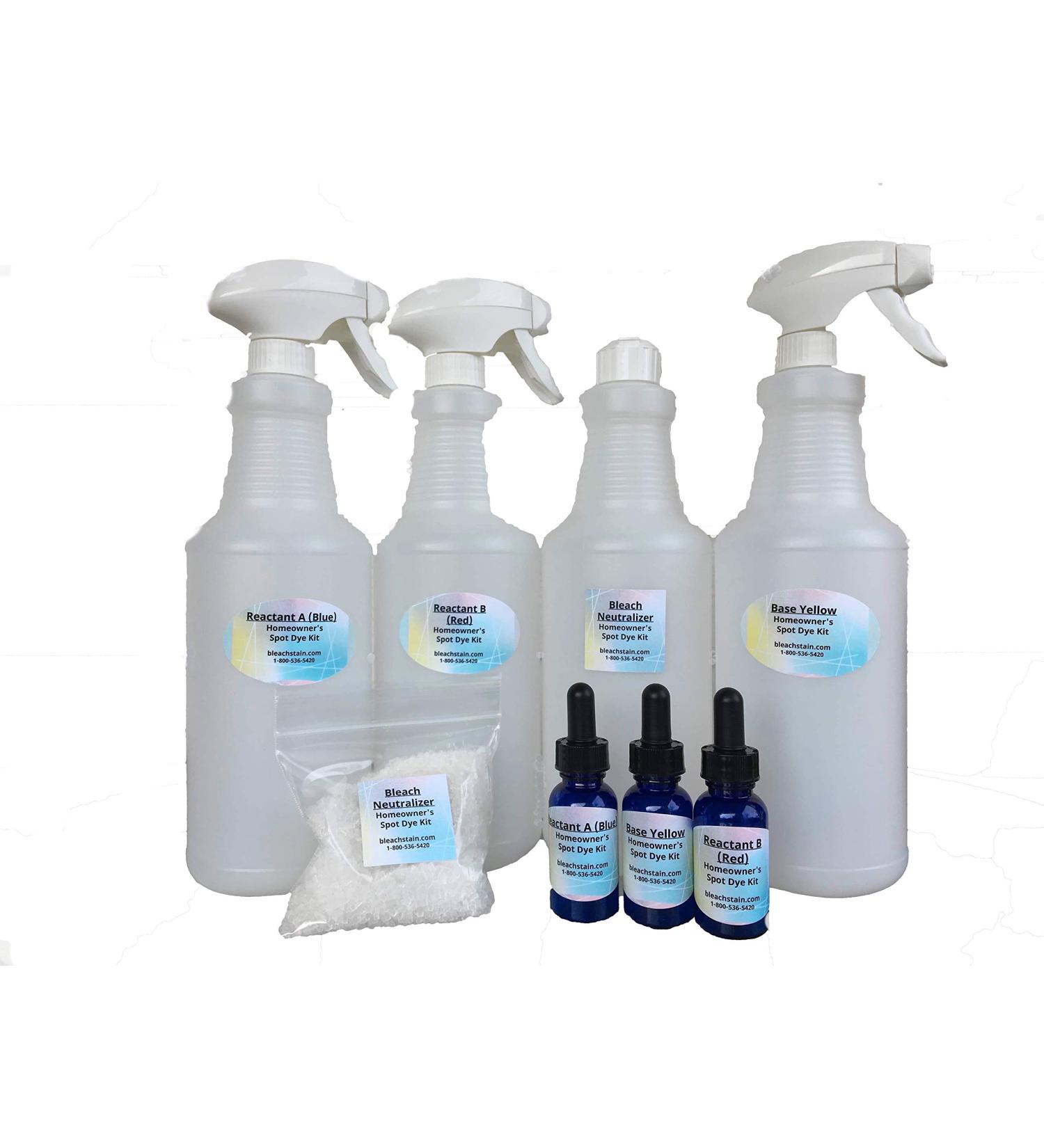 Homeowners Spot Dye Kit | Restore Carpet Color & Repair Discoloration from Bleach Acne Meds & Chemical Marks - Buy Online on SooperMarket.com