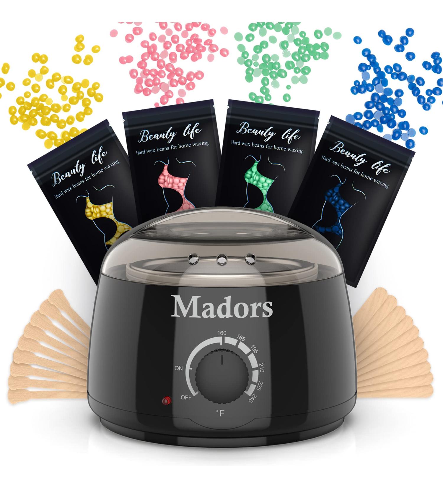 Madors Waxing Kit for Women - Intelligent Temperature Control Wax Warmer with Hard Wax Beads - Buy Online on SooperMarket.com