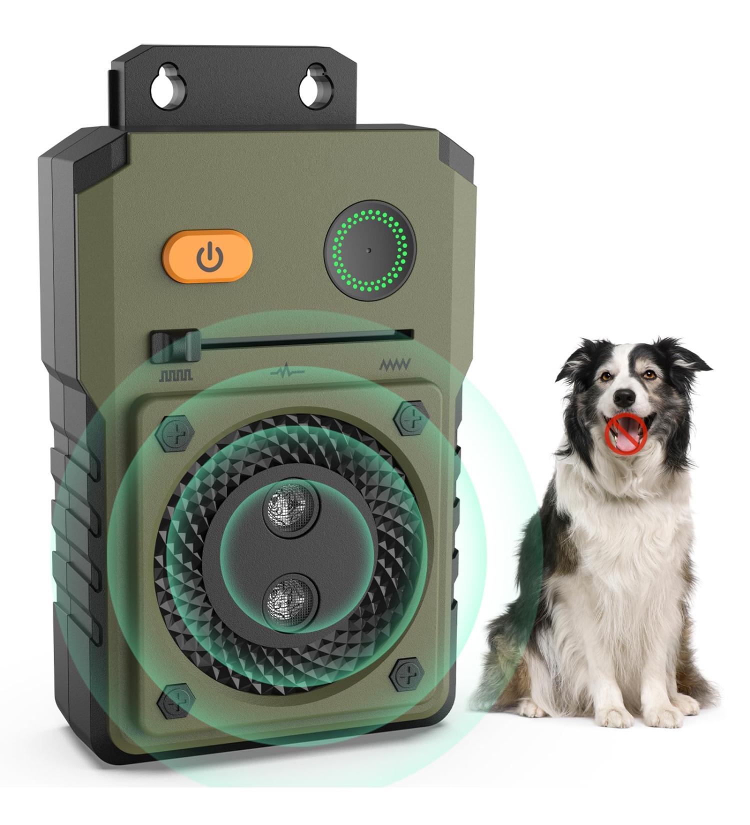 Anti Barking Device for dogs Auto Stop Barking Dog Device Rechargeable Ultrasonic Dog Barking Control IPX4 Ultrasonic Dog Barking with 50FT-3 Levels Bark Stopper for Dog Safe Sonic dog Barking Control Green#1107GRFSTX - Buy Online on SooperMarket.com