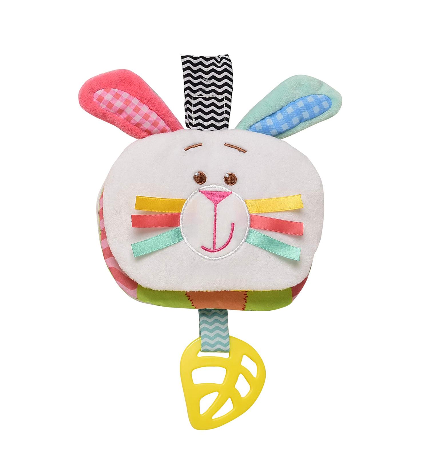 Magic Years Soft Crinkle Activity Book with Teether - Bunny White Bunny - Buy Online on SooperMarket.com