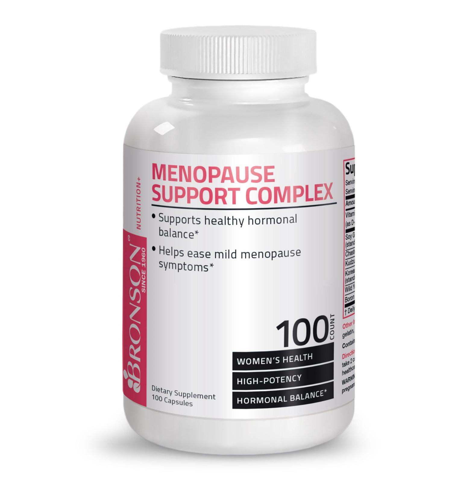 Menopause Support Supplement for Women - Natural Relief in 100 Capsules - Buy Online on SooperMarket.com