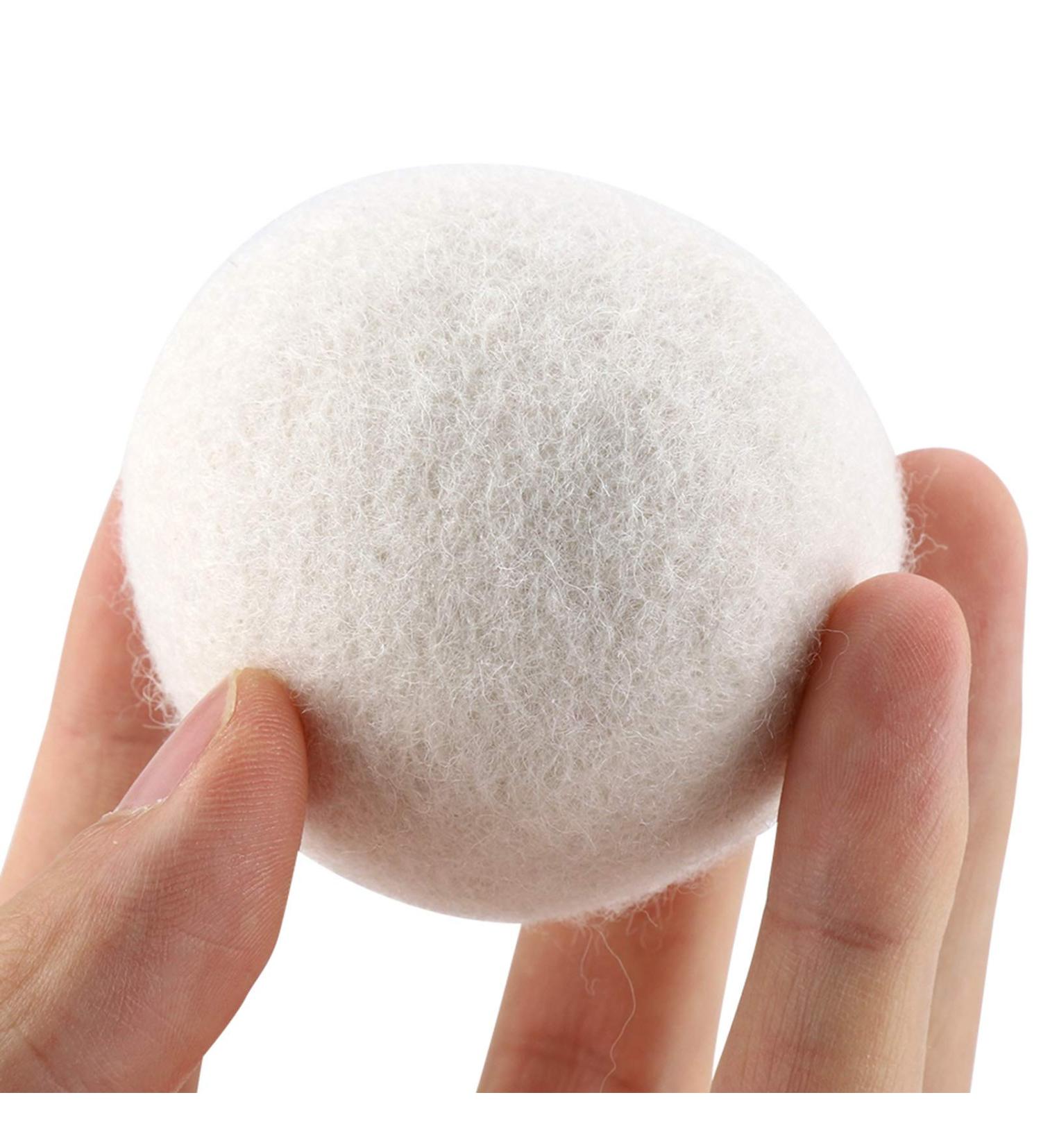 Reusable Wool Dryer Balls - 6 Pack | Eco-Friendly Alternative to Dryer Sheets | Reduces Wrinkles & Saves Drying Time - Buy Online on SooperMarket.com