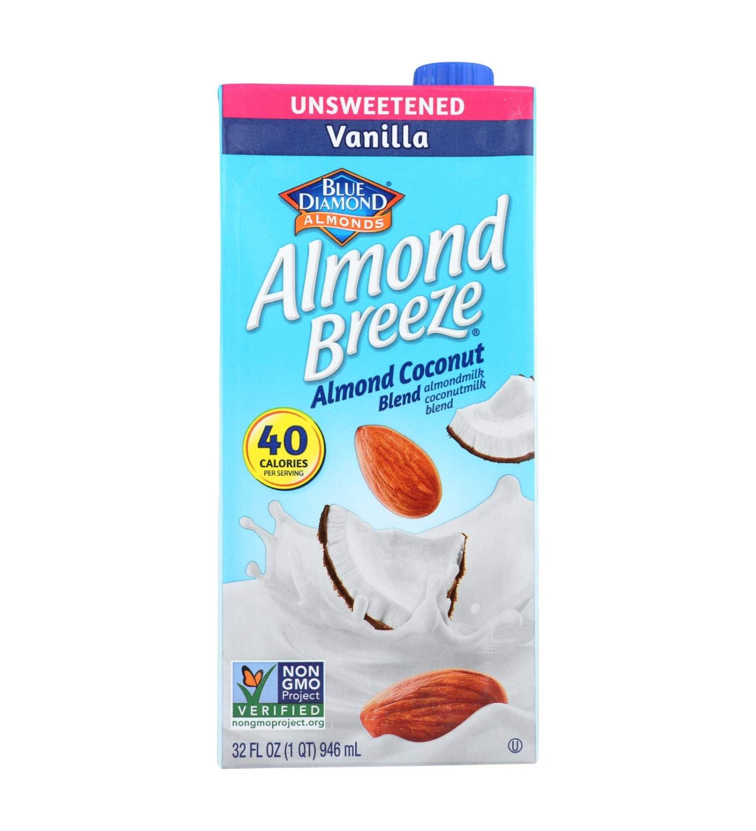 Almond Breeze Almond Milk Blend, Unsweetened Vanilla Almond Coconut, 32 Ounce